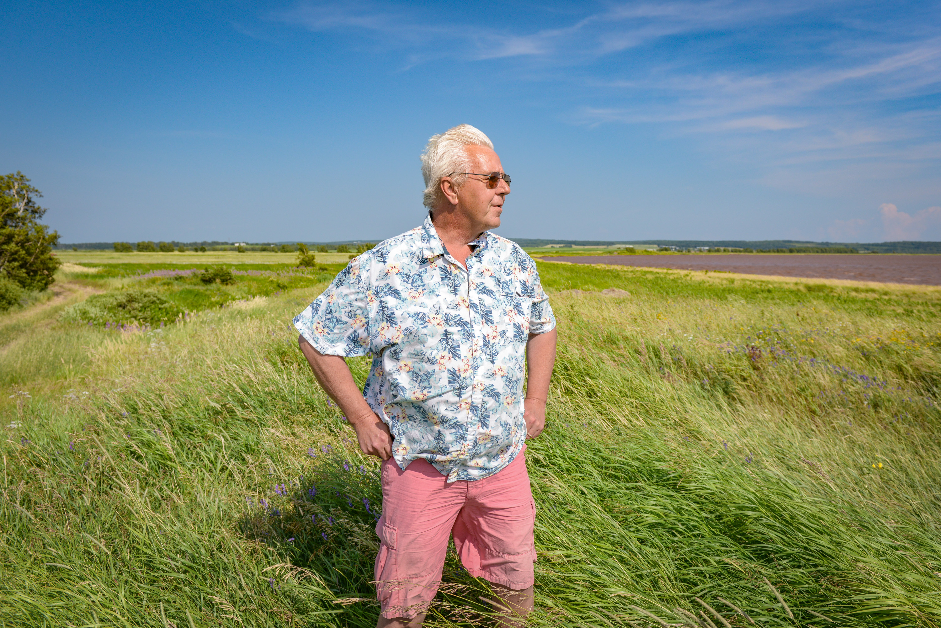 Amherst resident Jim Lamplugh worries about the prospect of flooding in this region