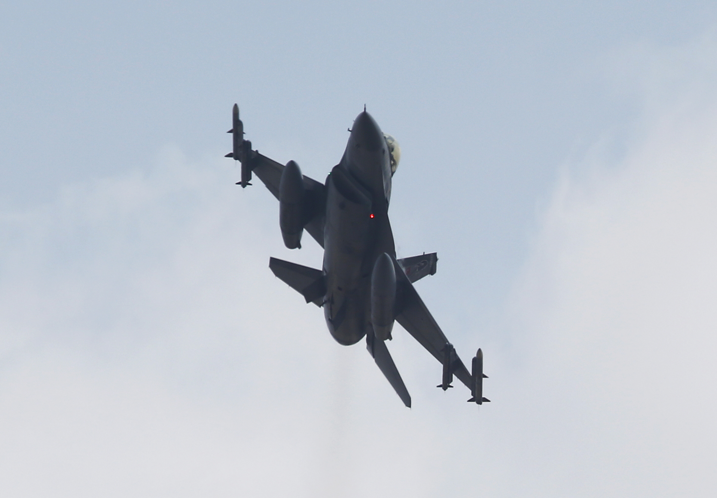 A Turkish F-16 fighter jet takes off from Incirlik airbase in the southern city of Adana, Turkey, July 27, 2015