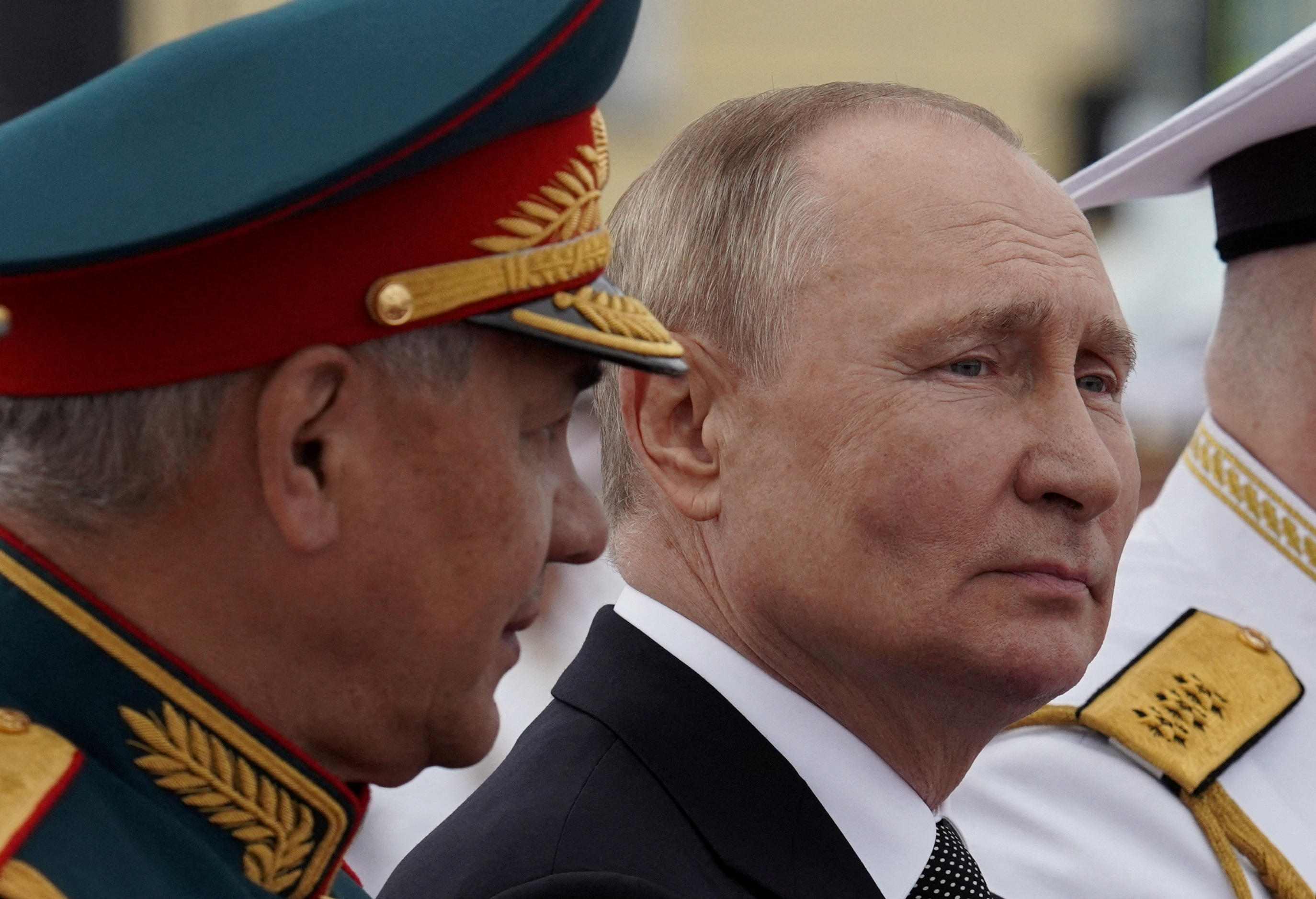 Putin and Russian Defence Minister Sergei Shoigu