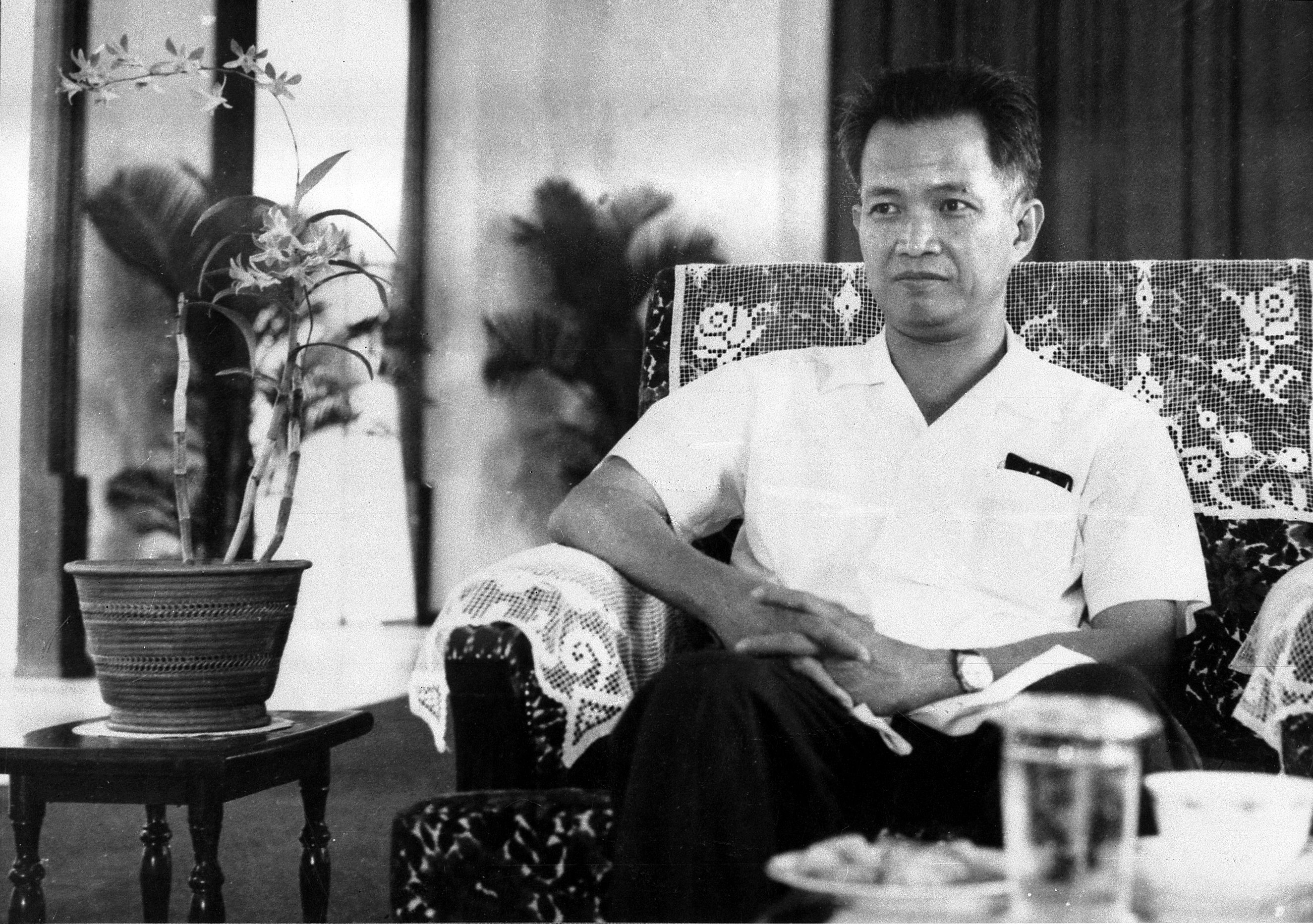 Photo of Khieu Samphan dated July 27, 1975.