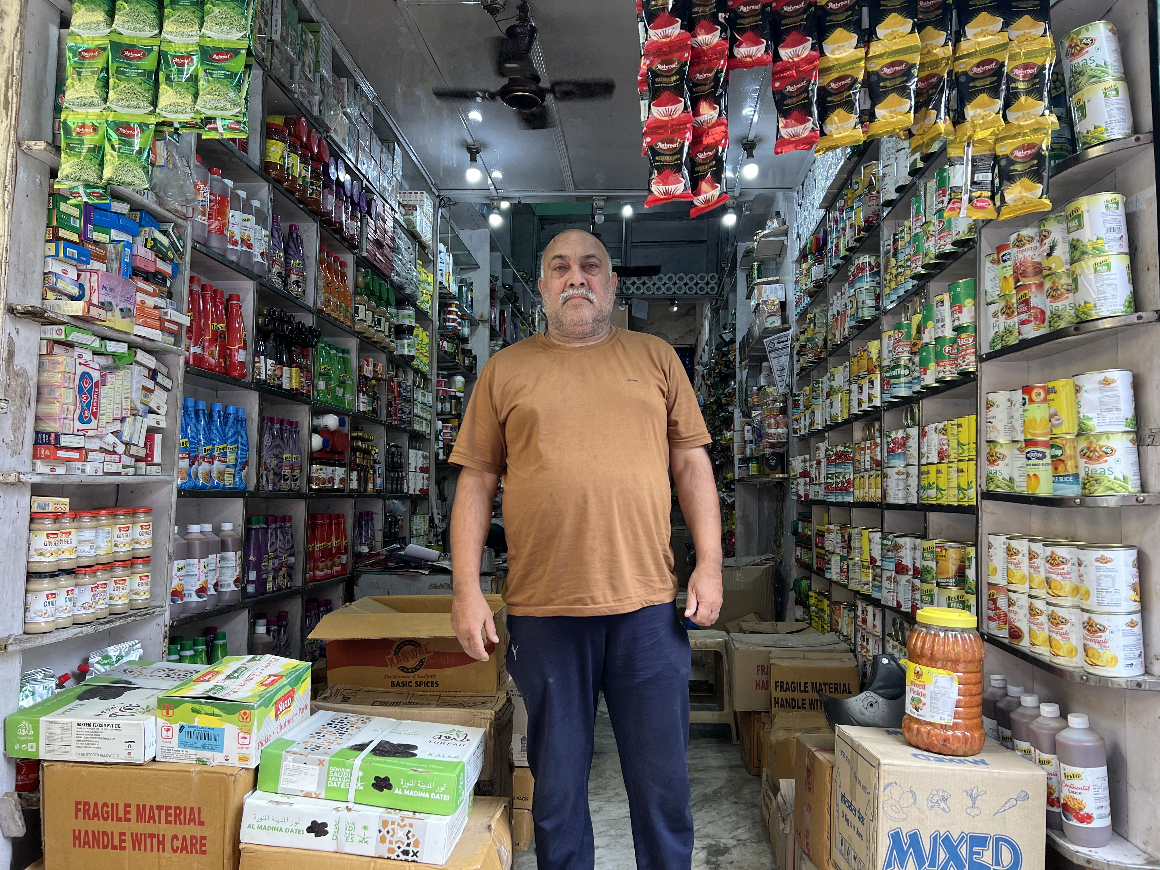 Showkat Hussain, Kakroo’s friend and neighbour, runs a spice shop in the Koker Bazar locality and used to play football with him during his childhood days.
