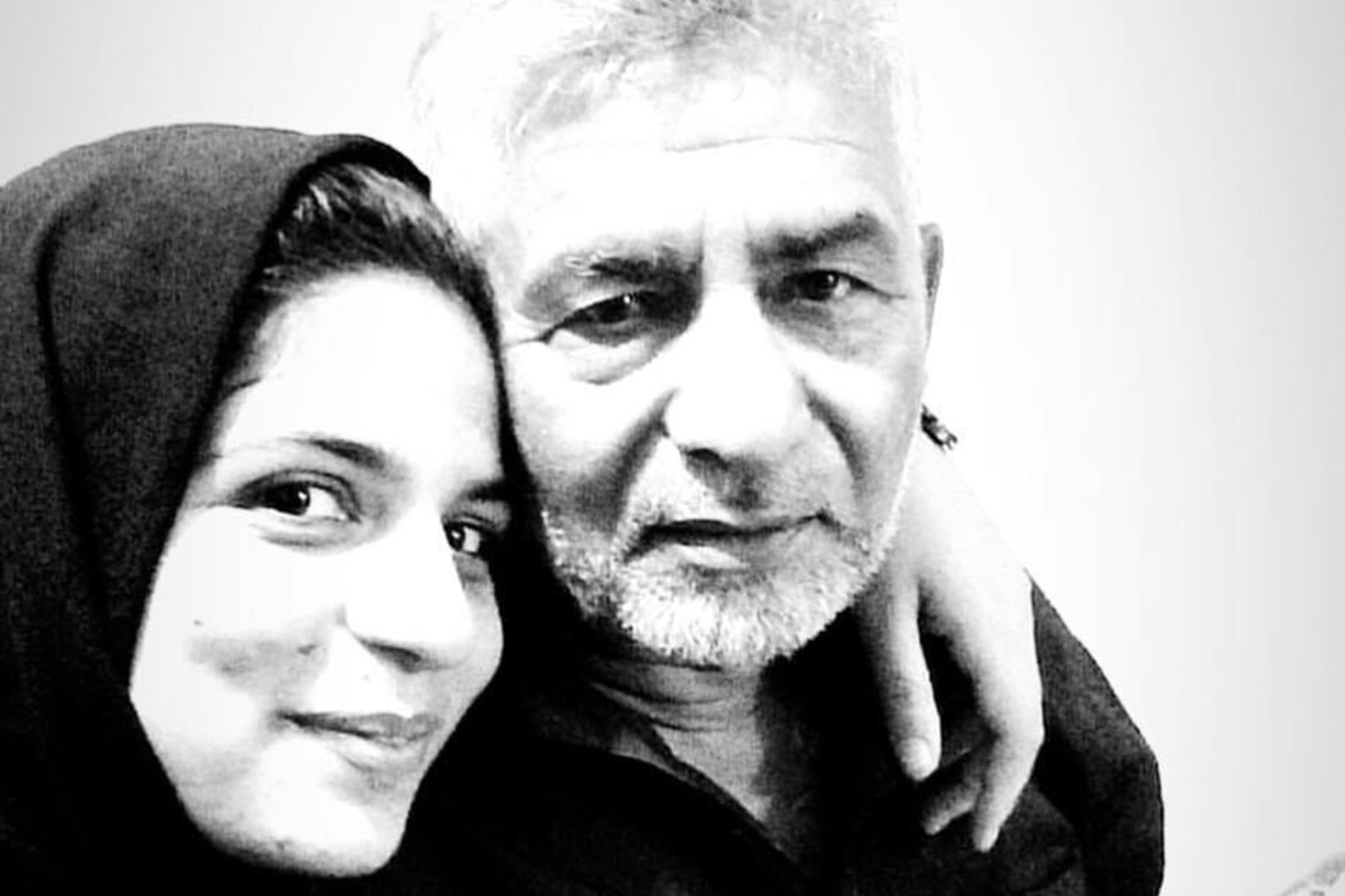 Altaf Ahmad Shah with his daughter Ruwa Shah