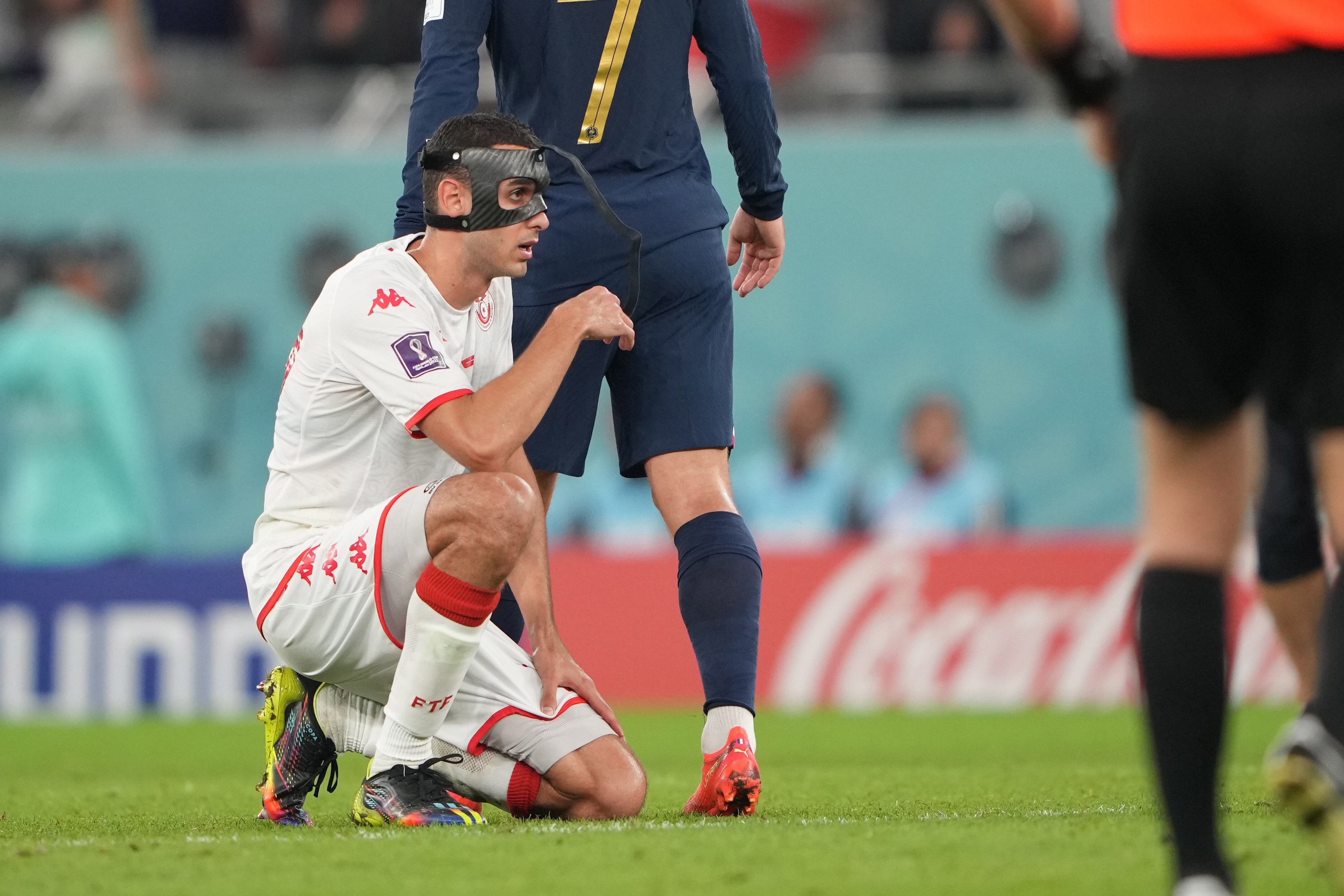Tunisia were left dejected after Australia’s win over Denmark sent the North African team packing
