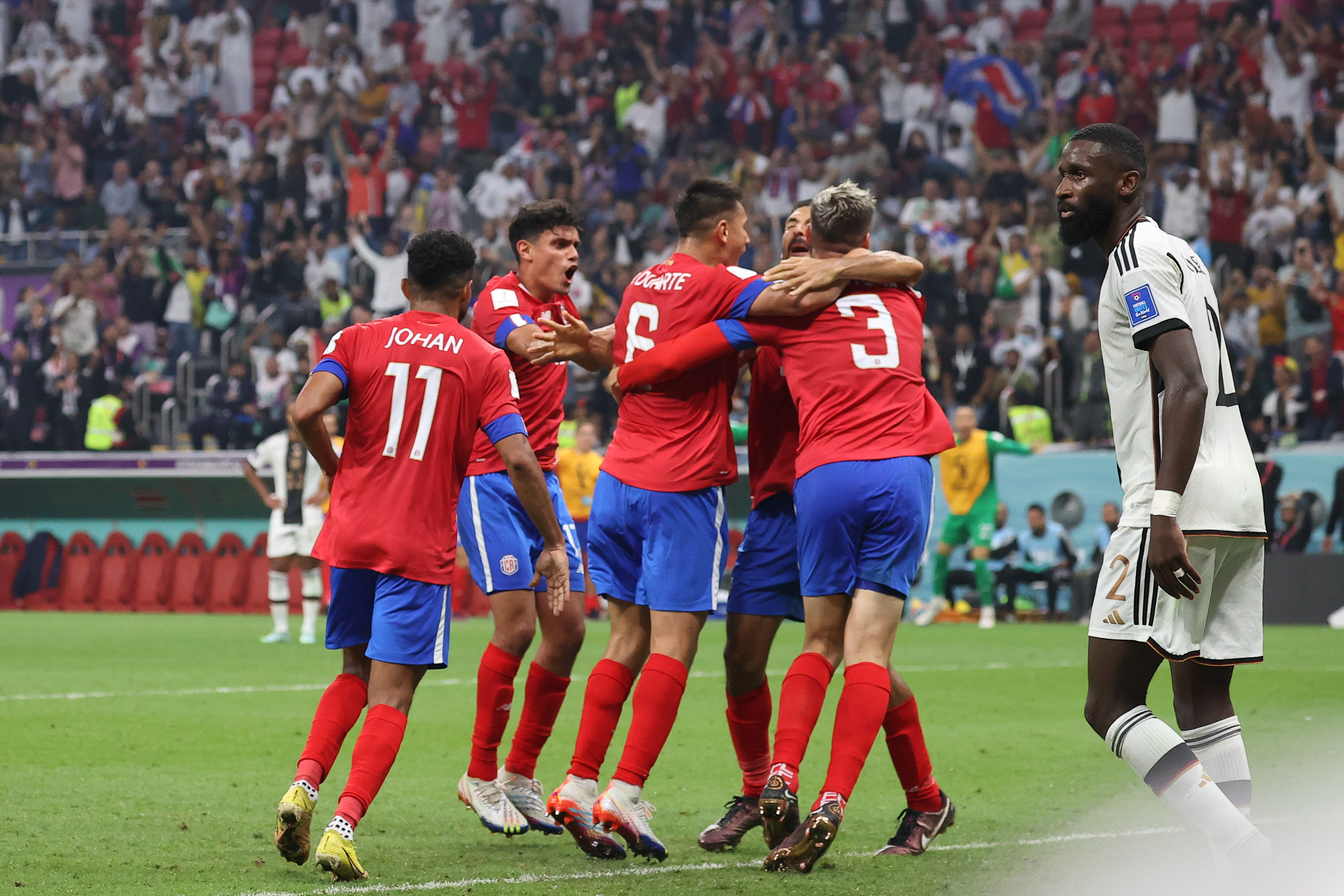 Costa Rica scores their second goal