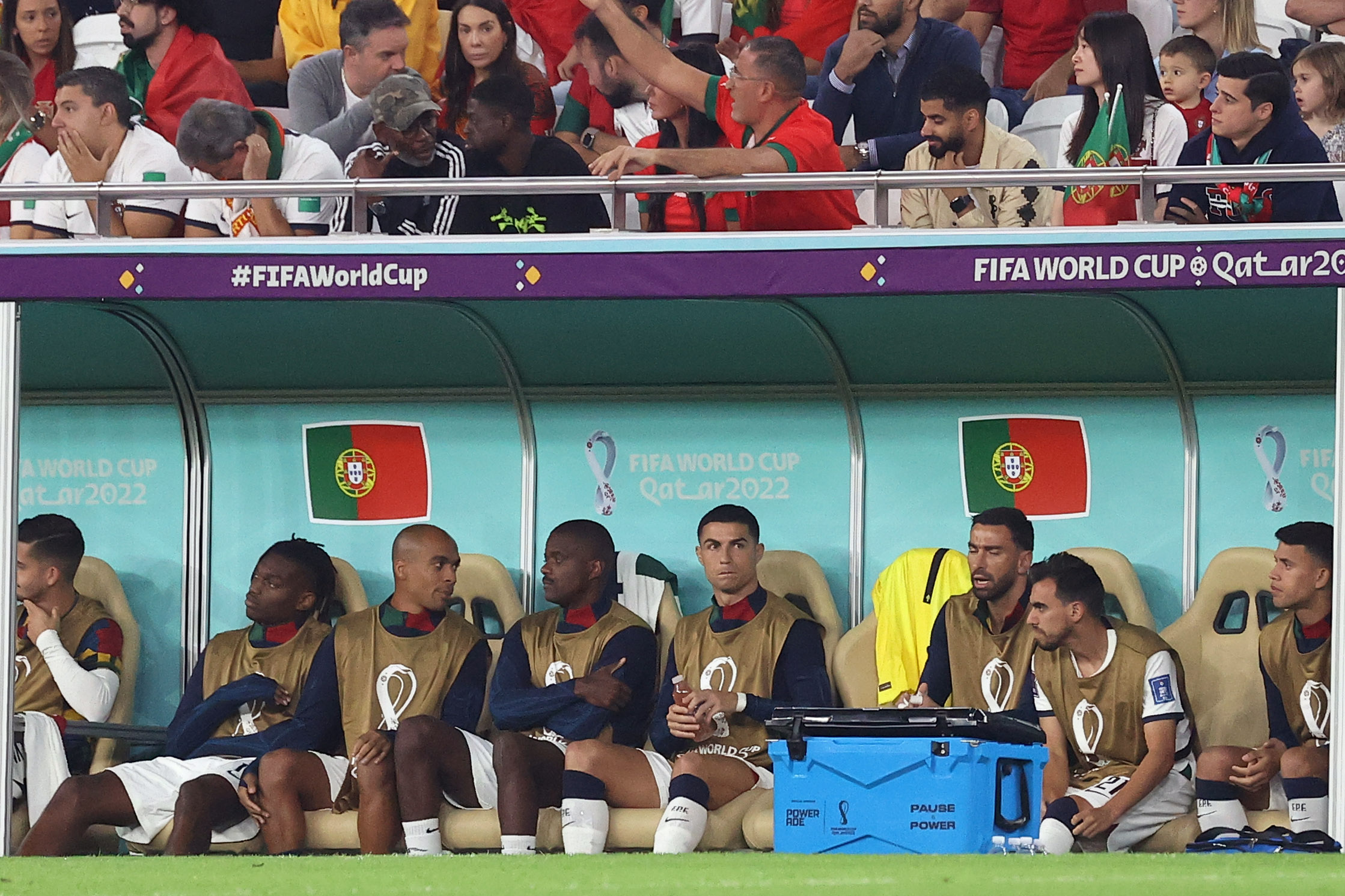 Cristiano Ronaldo sat on the bench for a lot of his country’s World Cup campaign