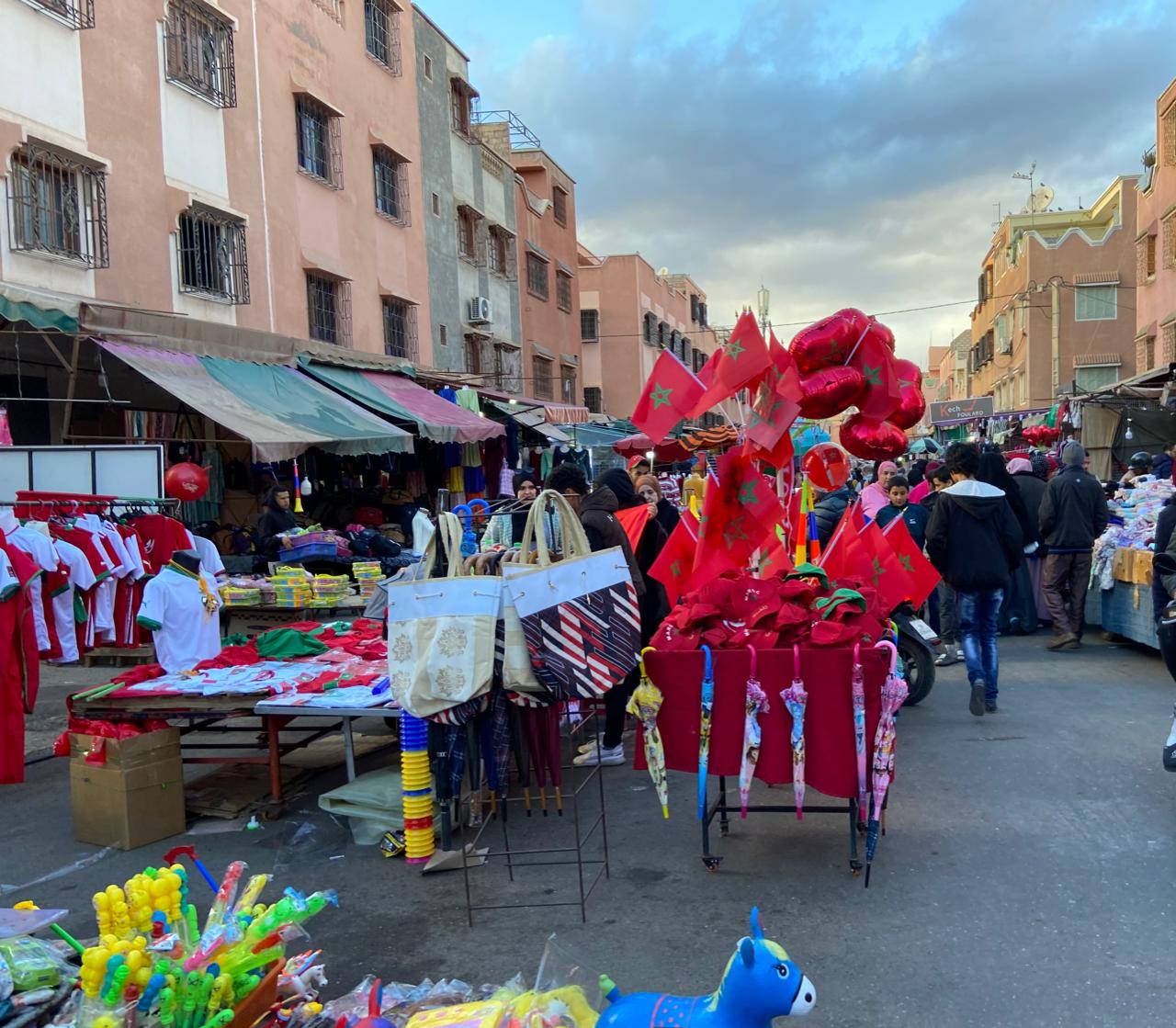 Morocco World Cup fever on the streets