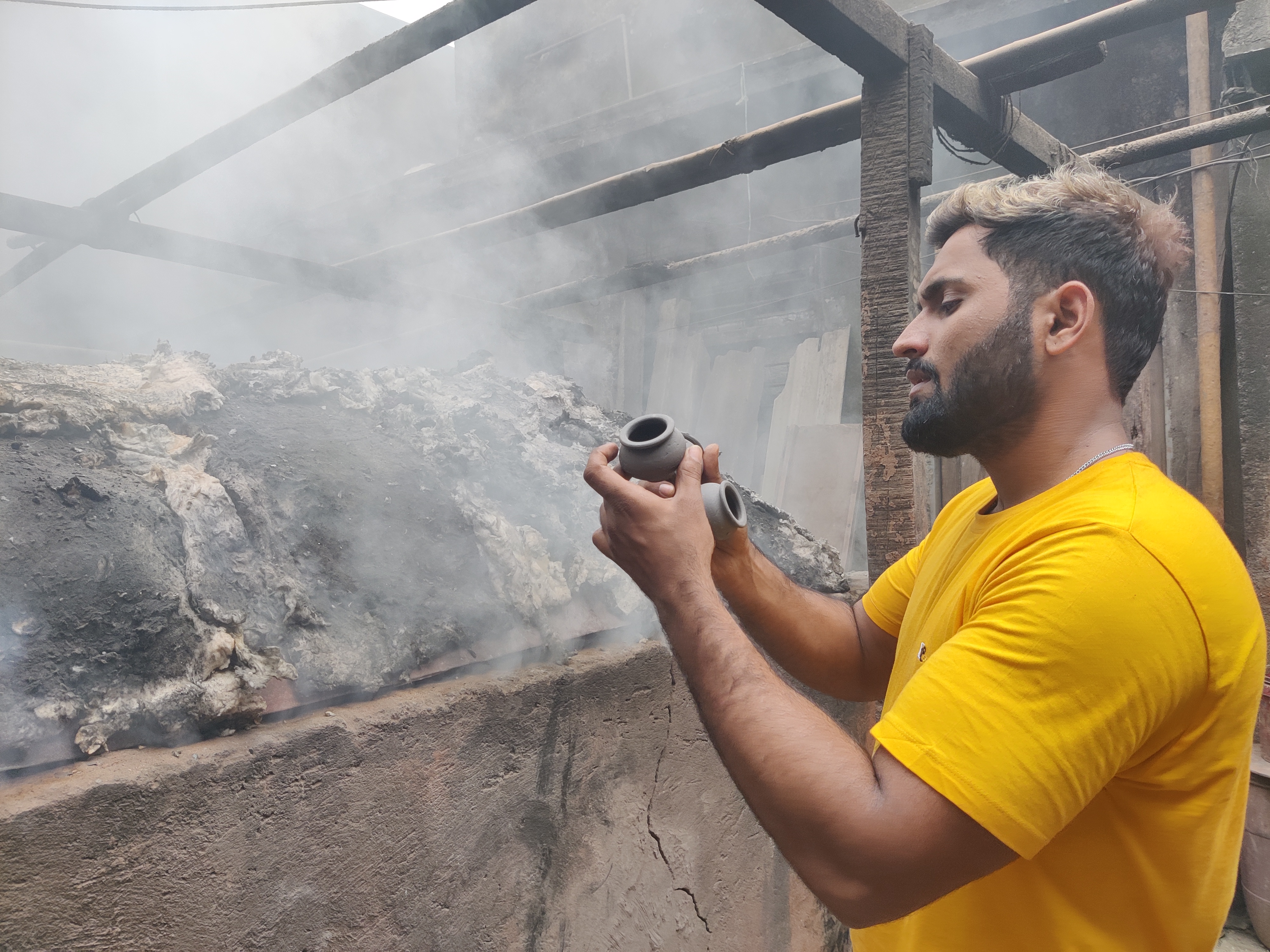Imran Hussain says it can be a struggle to make ends meet in the family pottery business
