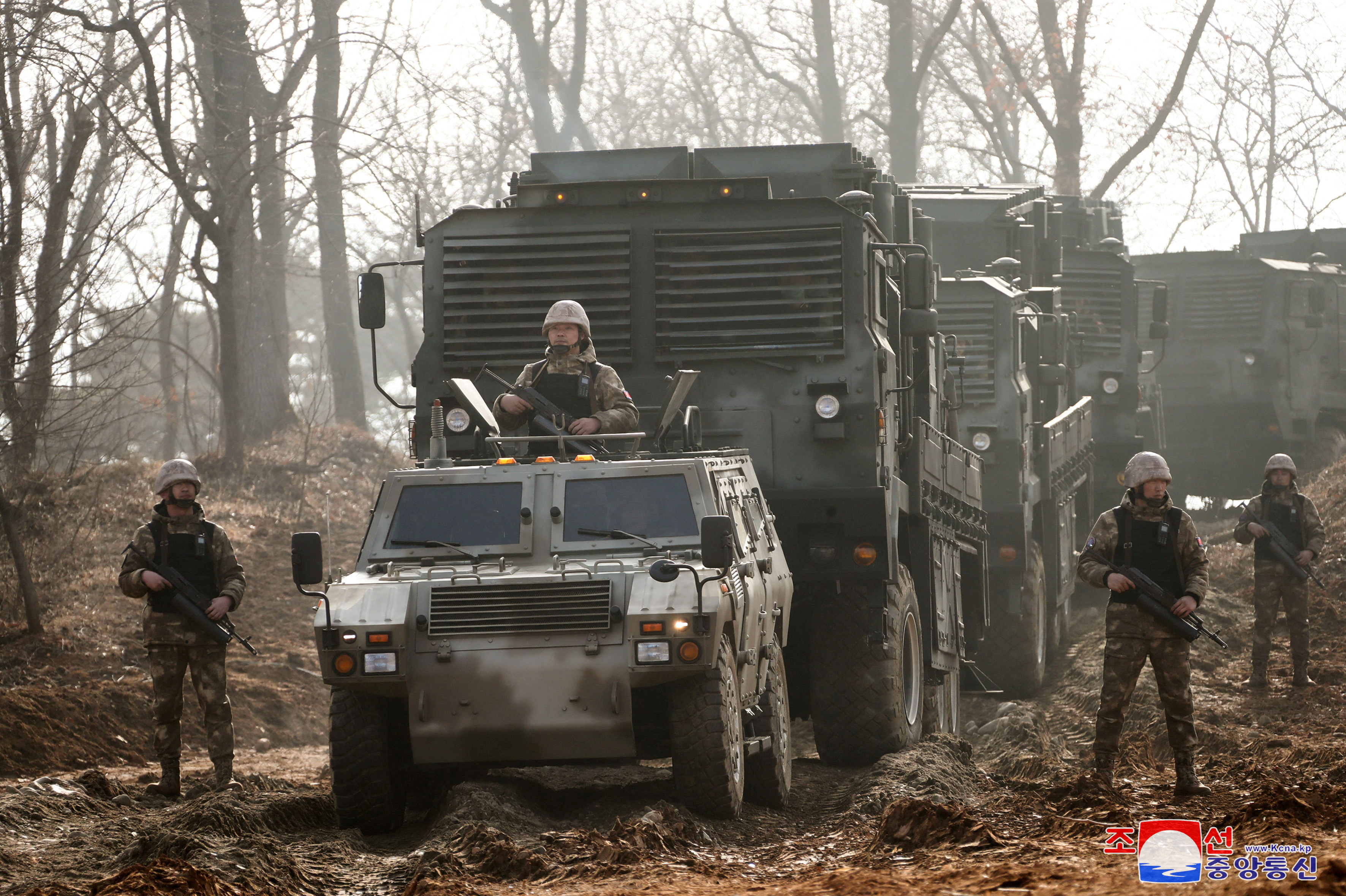 A general view of fire assault drill at an undisclosed location in North Korea March 10, 2023 in this photo released by North Korea's Korean Central News Agency (KCNA). KCNA via REUTERS ATTENTION EDITORS - THIS IMAGE WAS PROVIDED BY A THIRD PARTY. REUTERS IS UNABLE TO INDEPENDENTLY VERIFY THIS IMAGE. NO THIRD PARTY SALES. SOUTH KOREA OUT. NO COMMERCIAL OR EDITORIAL SALES IN SOUTH KOREA