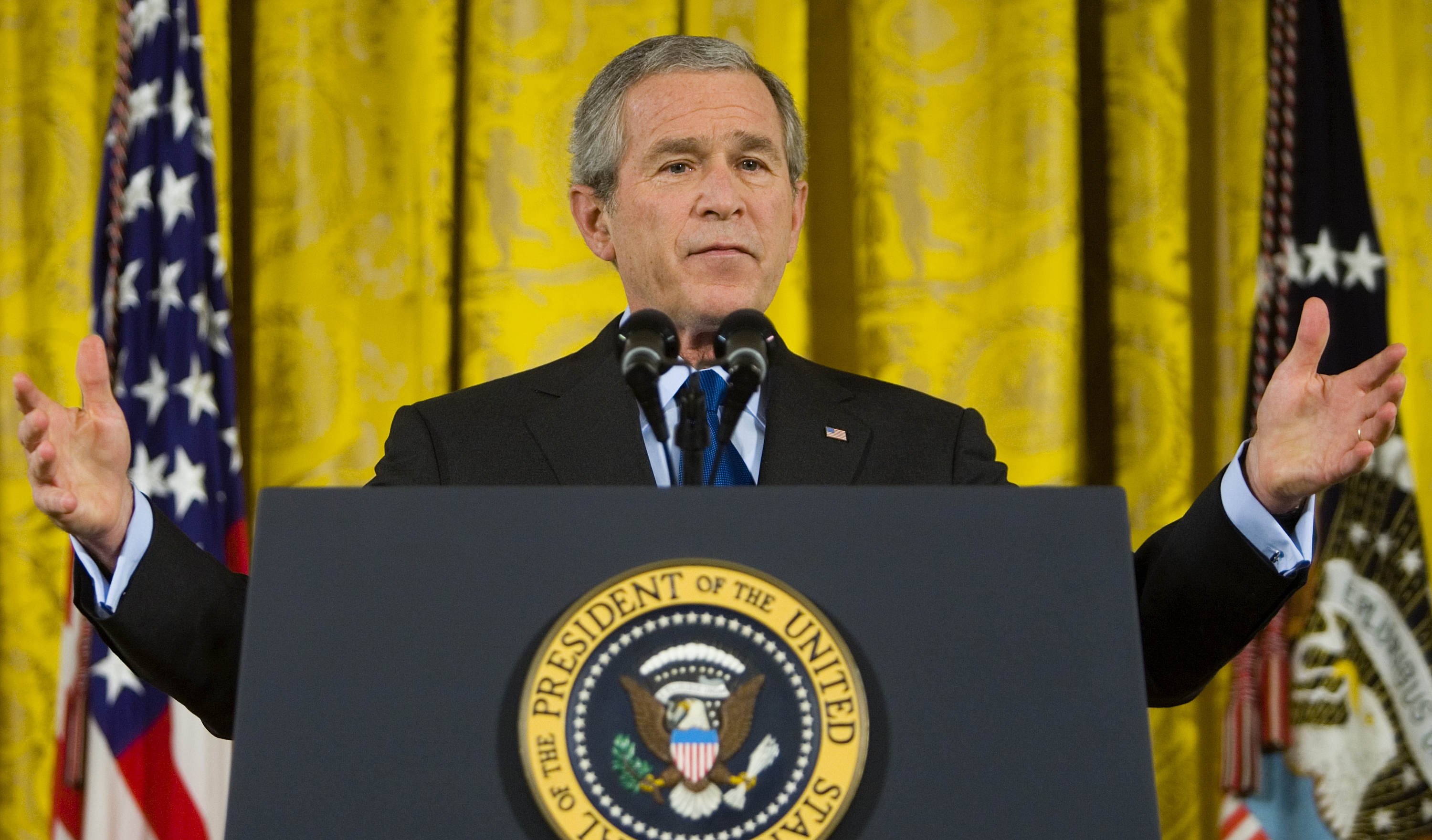 October 25, 2006 - "It’s my responsibility to provide the American people with a candid assessment on the way forward ... Absolutely, we’re winning." Bush told a press conference. Two months later, he told the Washington Post: "We’re not winning, we’re not losing."