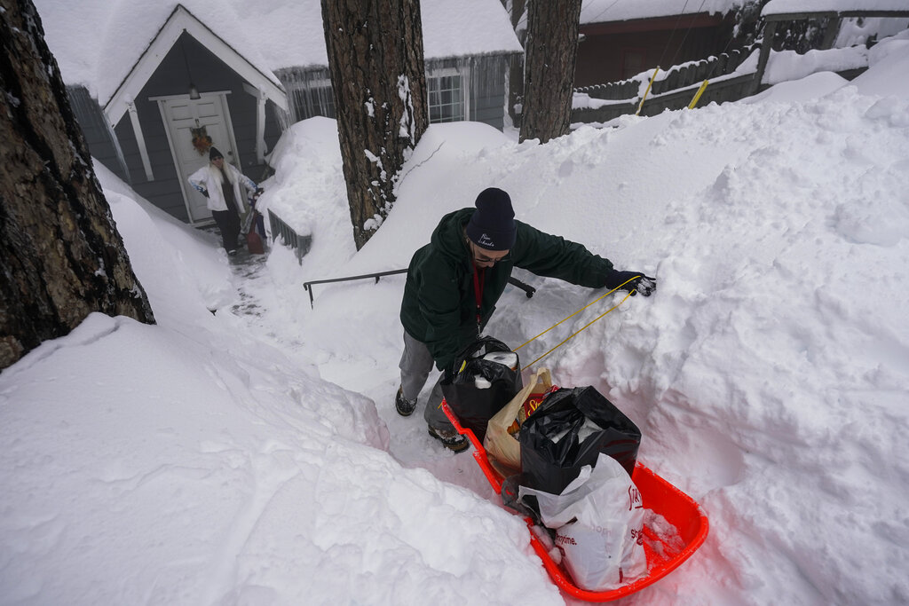 Extreme snowfall has left many residents of California’s mountain communities struggling with disruptions to power and transportation