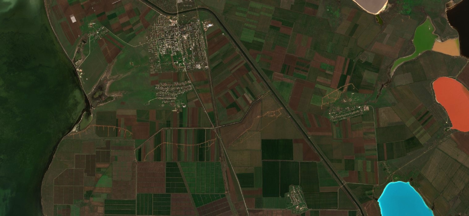 Trenches in northern Crimea near Suvorove and Filativka villages as shown on March 27