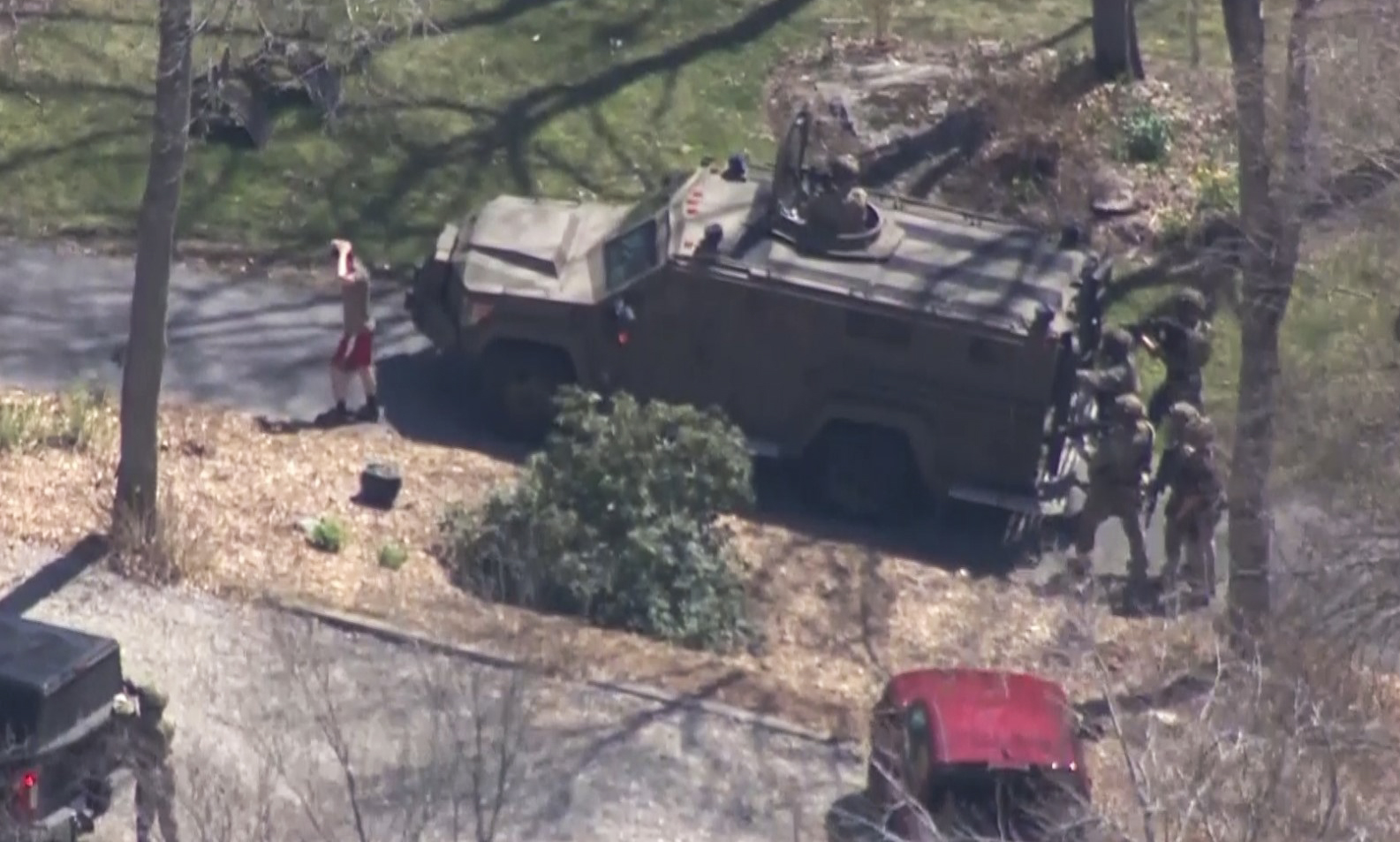 Image showing arrest of Jack Teixeira in relation to leaked US documents