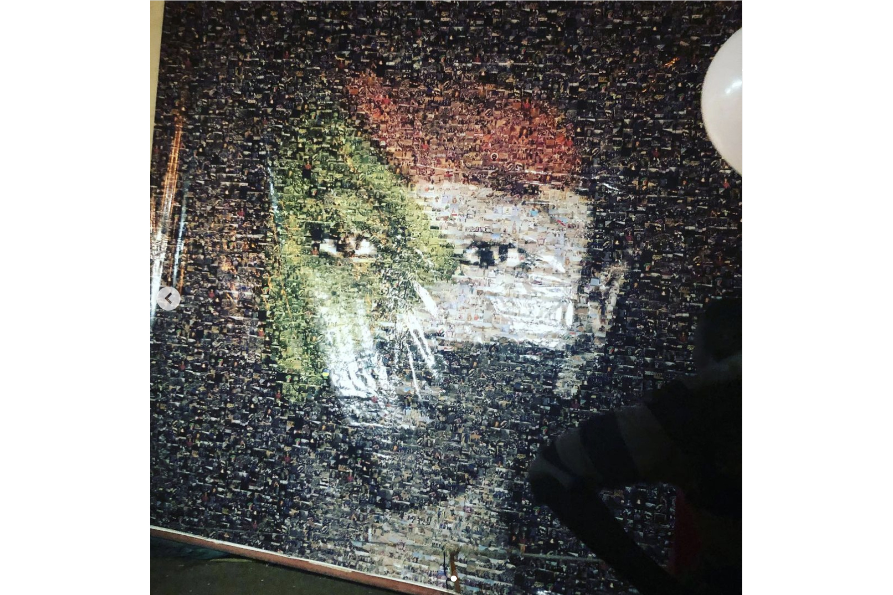 photocollage of a boy's face with a Sudanese flag