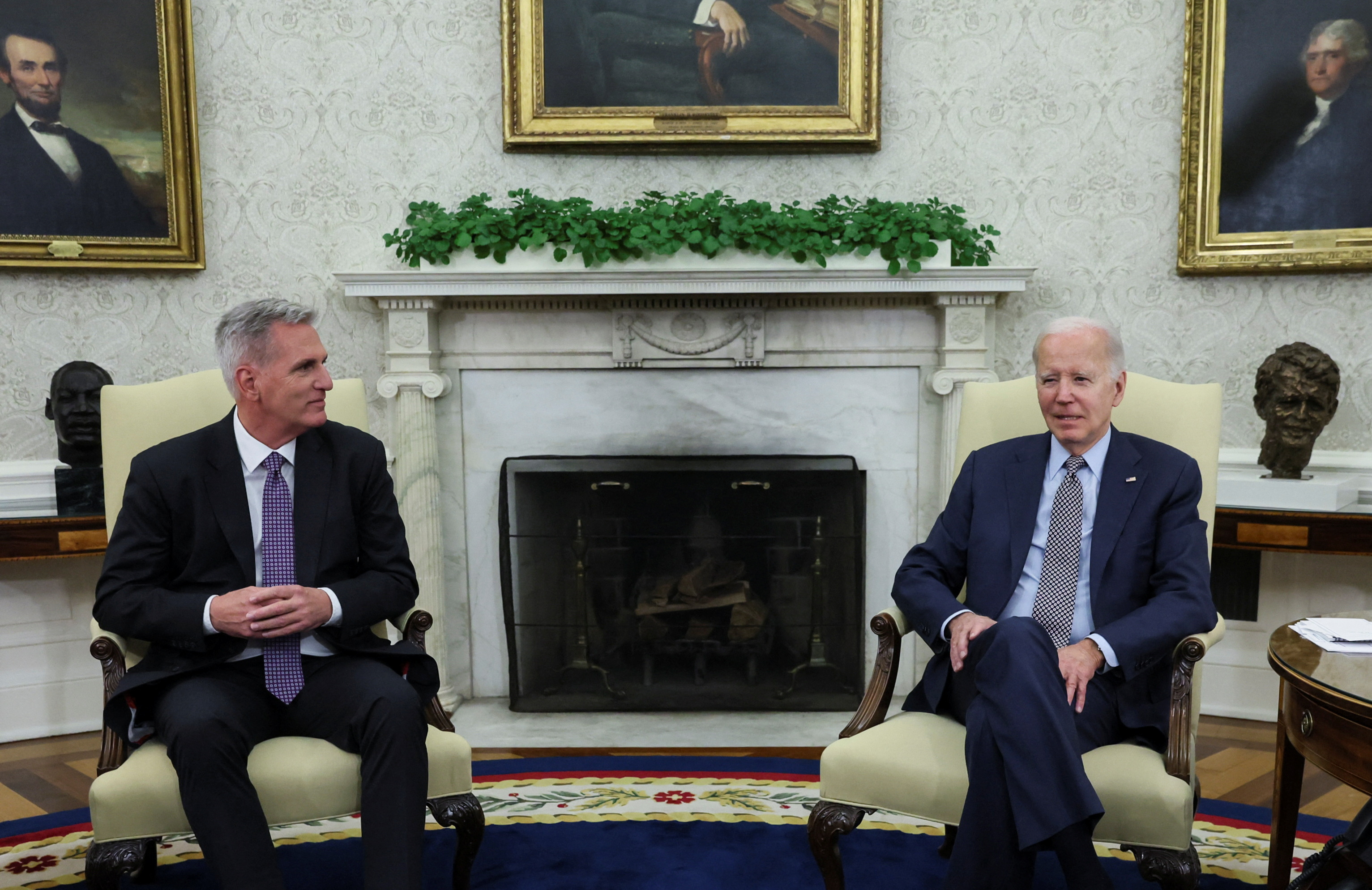 U.S. President Joe Biden hosts debt limit talks with U.S. House Speaker Kevin McCarthy