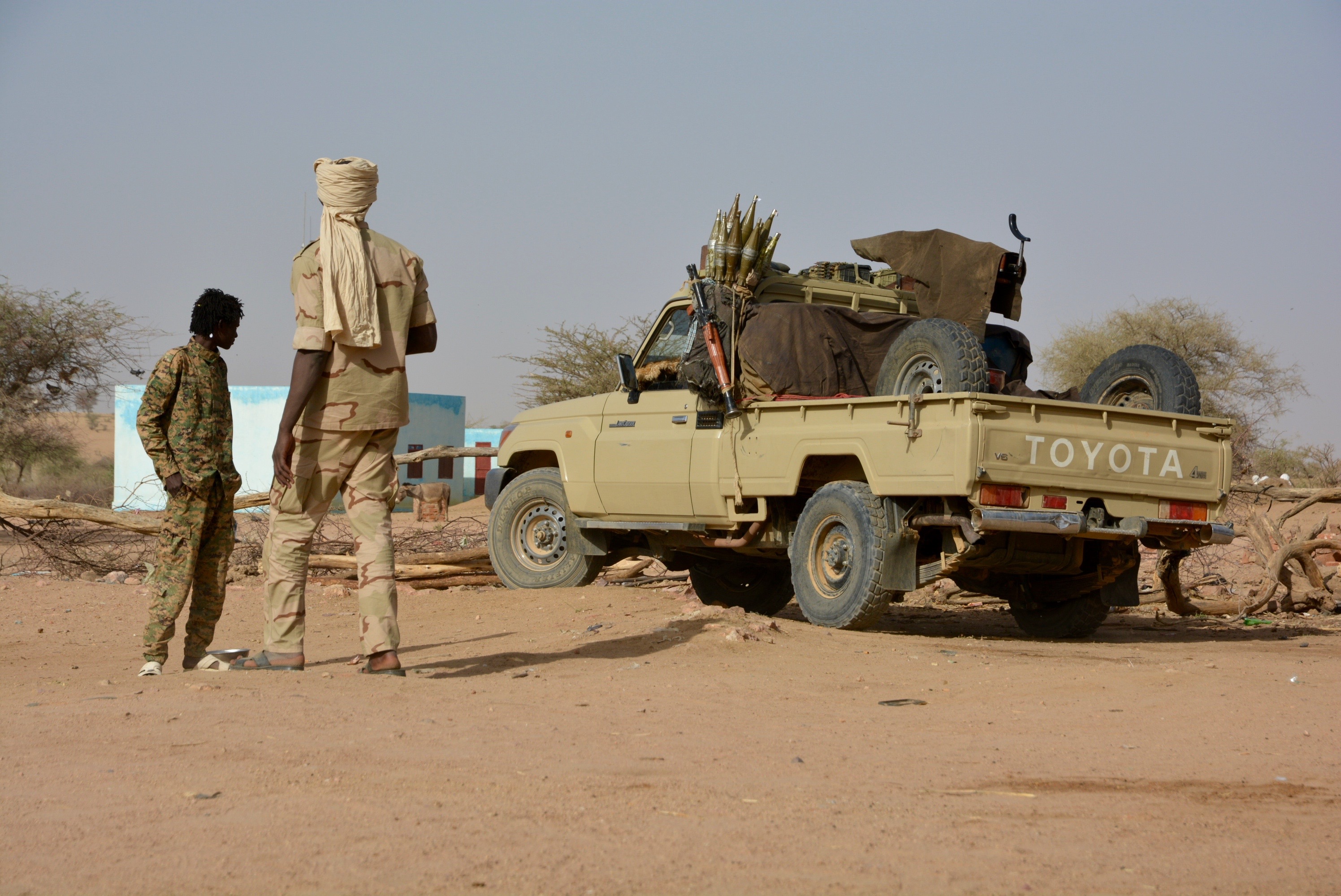 Rebel soldiers, Abu Gamra, Sudan
