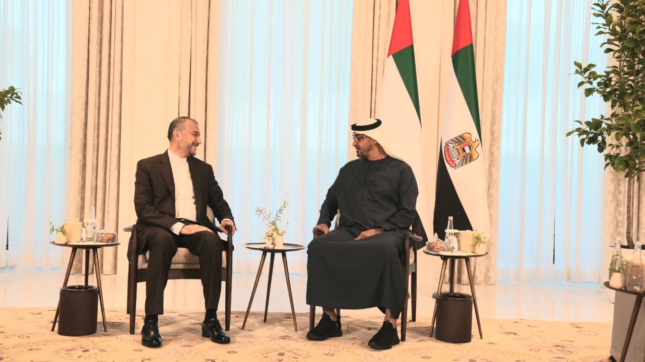 Iran’s top diplomat pursued improved dialogue and investment and trade ties during his trip, including in the UAE [Handout via the Iranian foreign ministry]