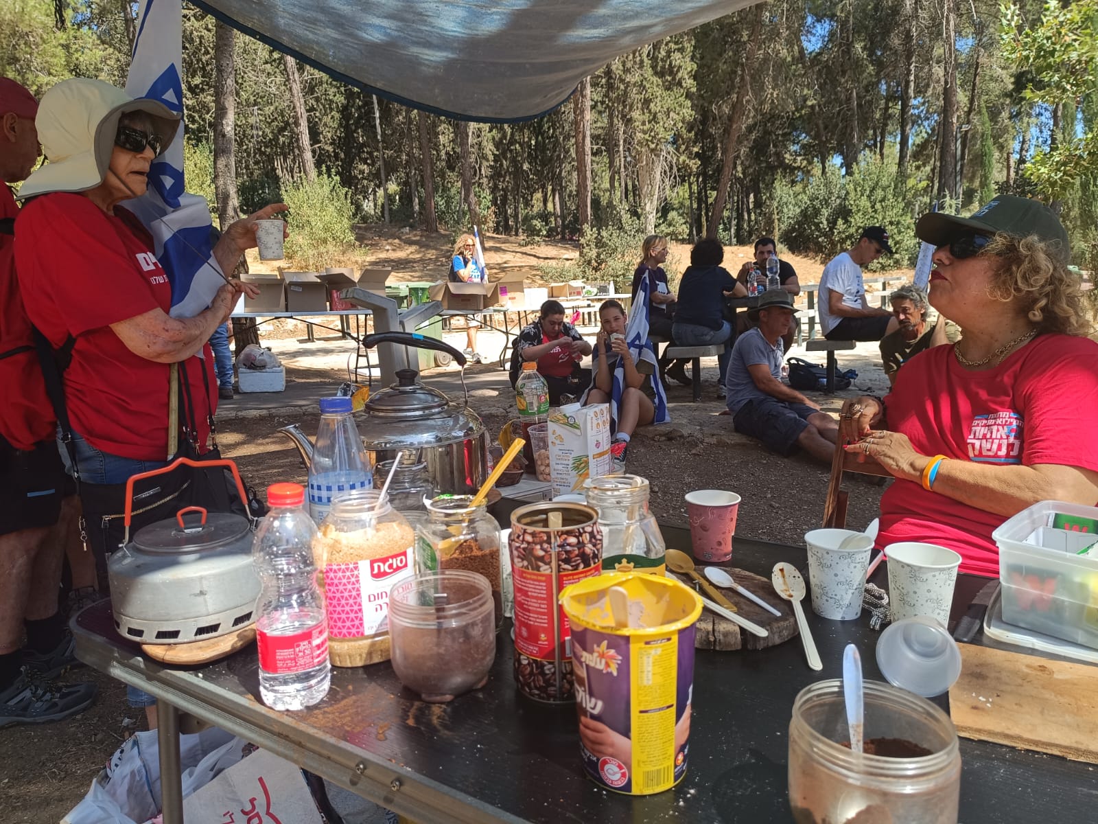 Food has been prepared for the protesters