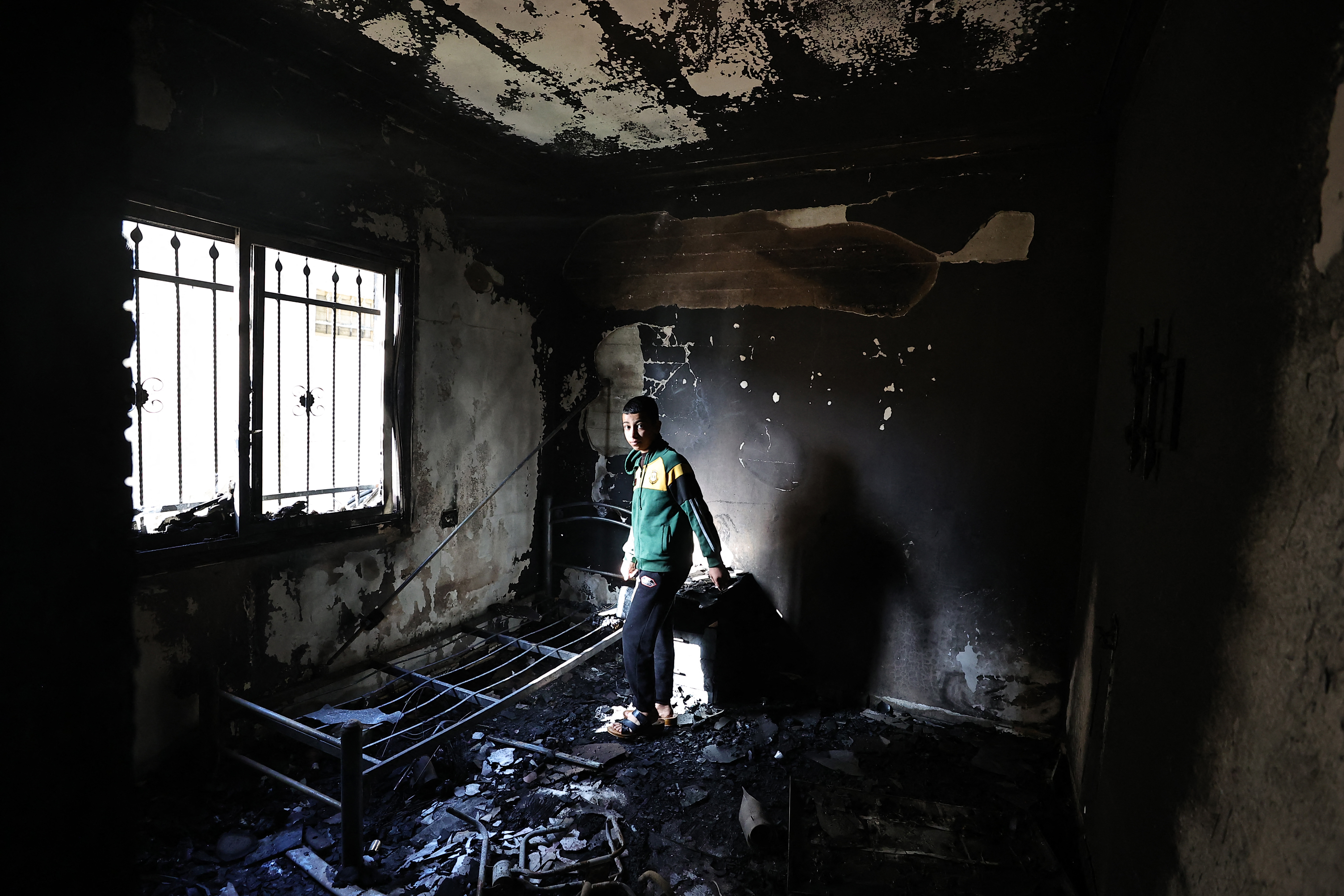 This house was among several targeted during the Israeli army operation in Jenin. [Zain Jaffar/AFP