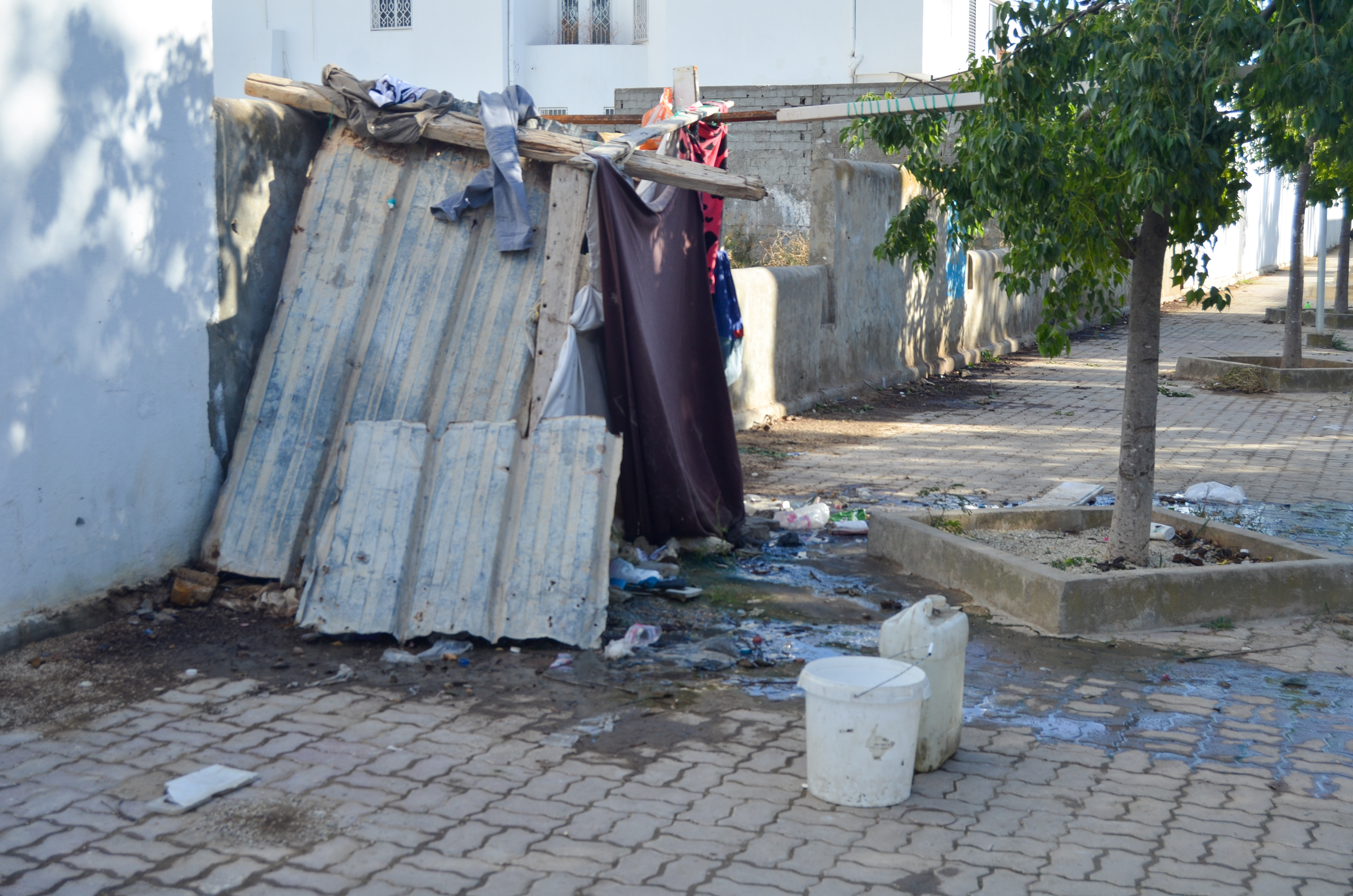 Sudanese refugees in the Tunisian winter