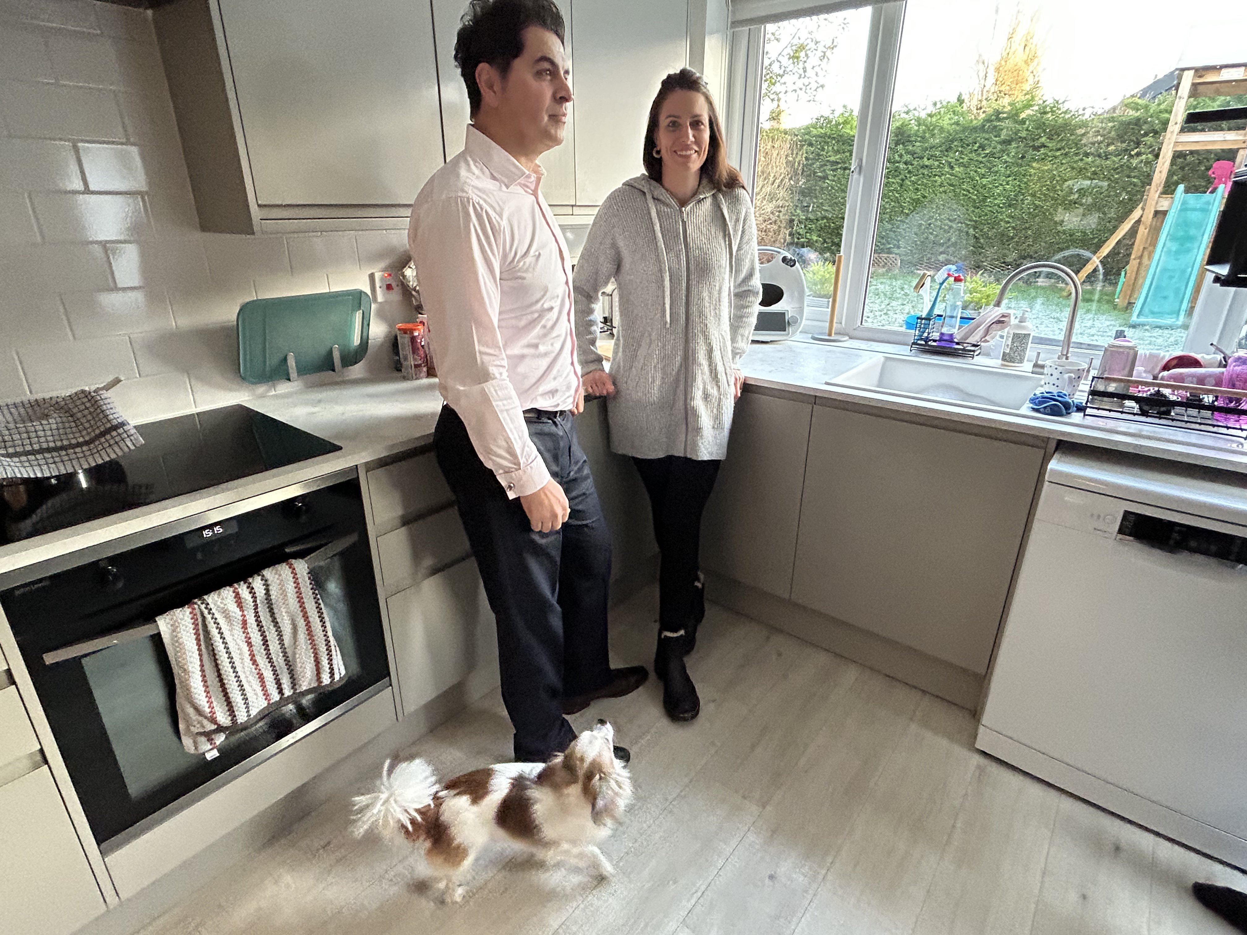 Waheed, his wife Davina, and their dog Pushkin-1702407724