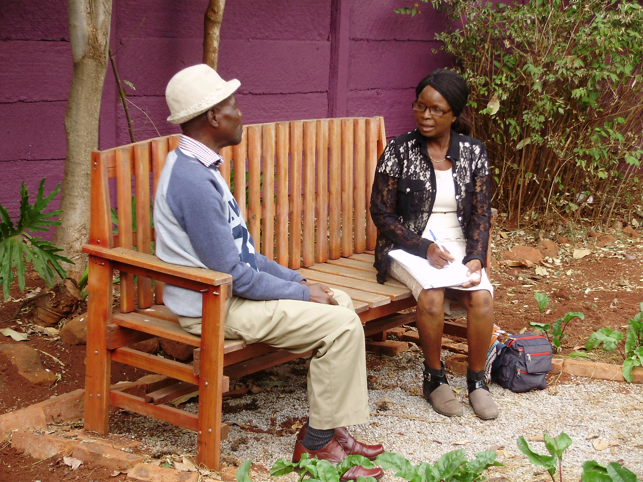 A Friendship Bench session