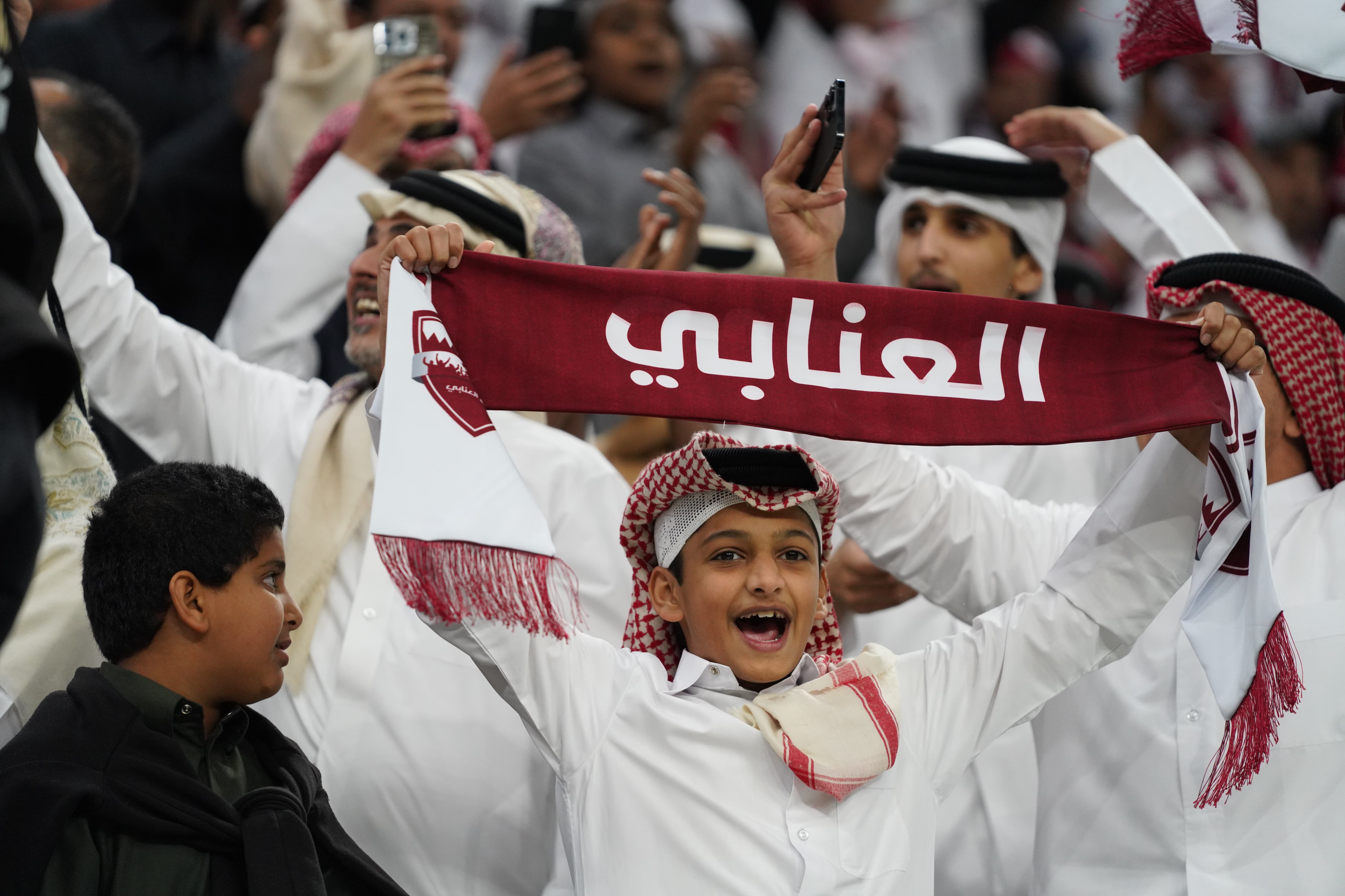 Qatar v Uzbekistan at Al Bayt Stadium in Al Khor
