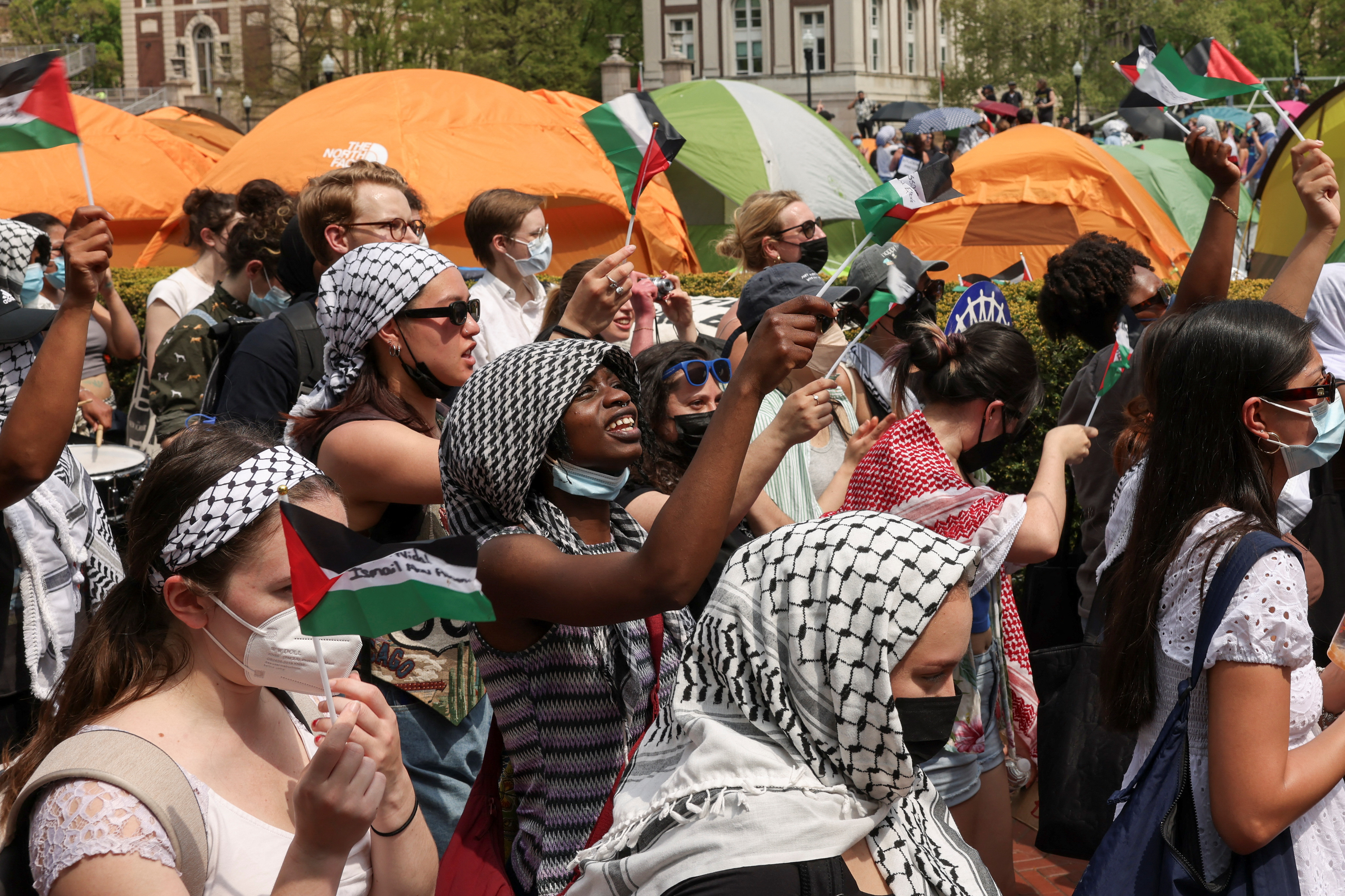 Columbia suspends students after call to end Gaza camp unheeded