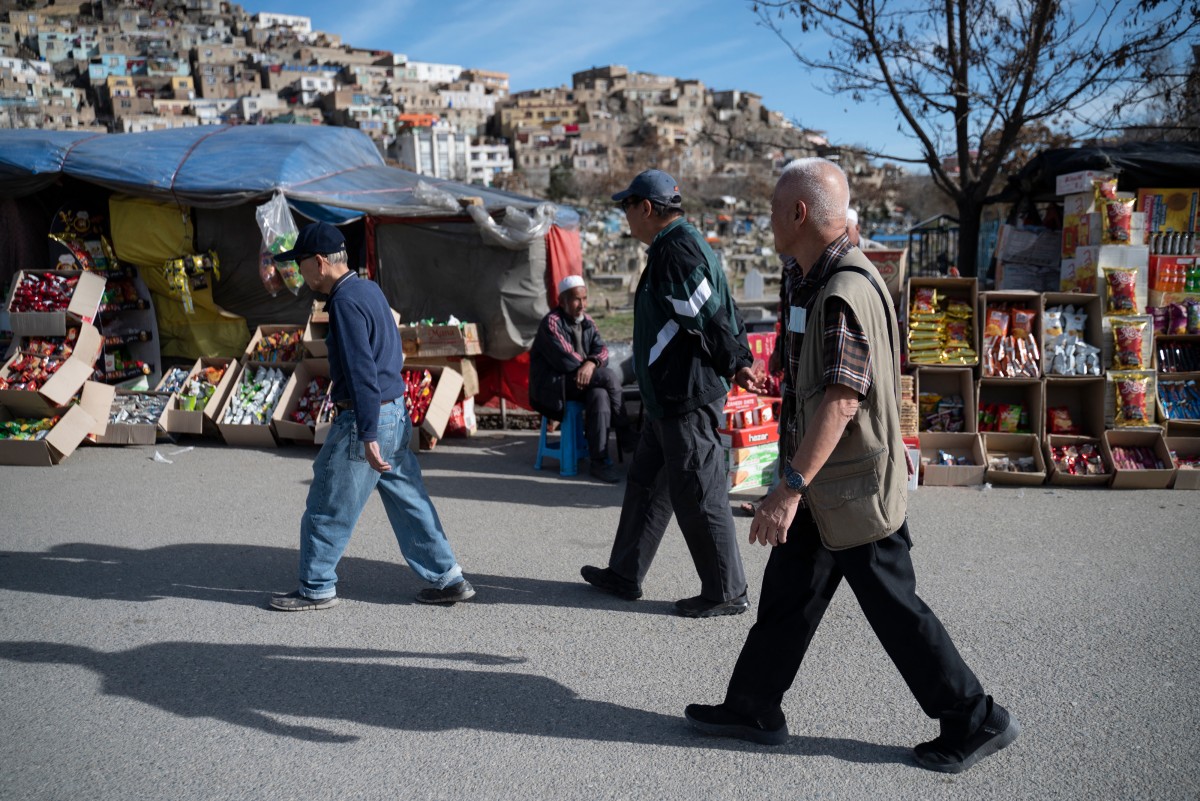 foreigners visit post-war Afghanistan