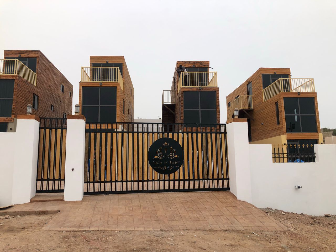 Shipping container homes can be arranged over several storeys [Courtesy of Eric Kwaku Gyimah]