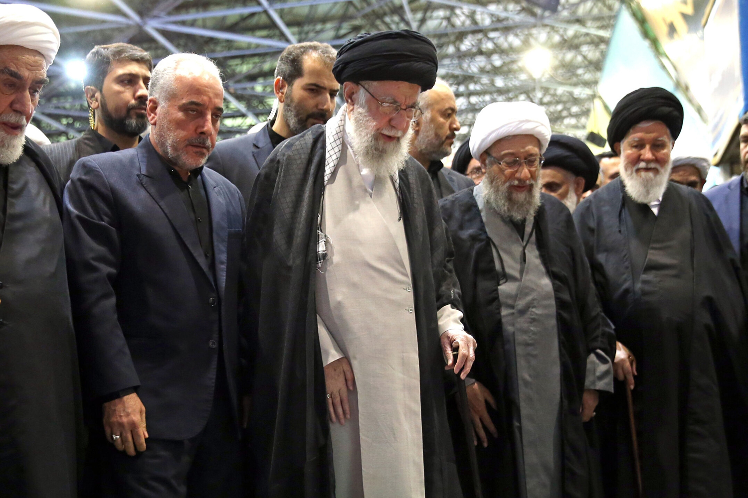 Mourners attend the funeral of Iranian President Ebrahim Raisi,