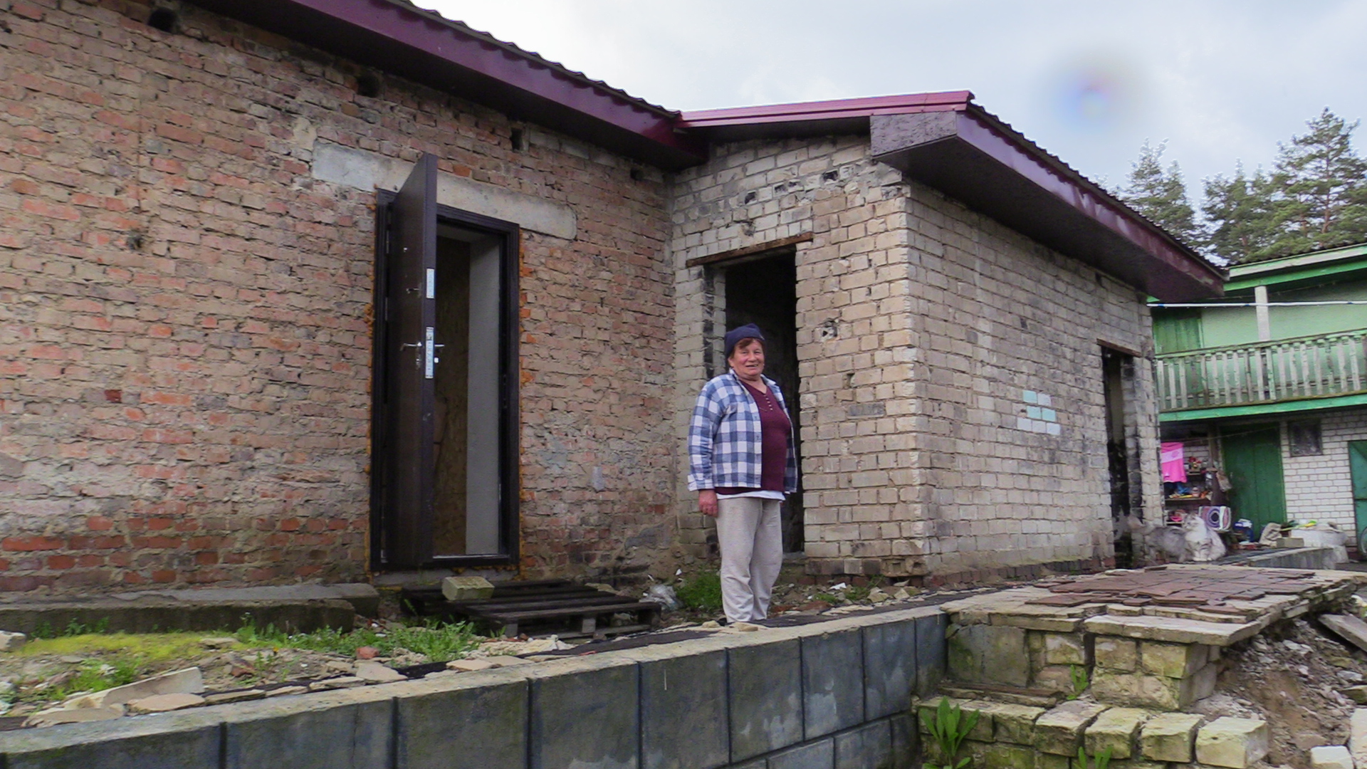 Tamara Klimchuk's unfinished house in Yahidne-1716812502