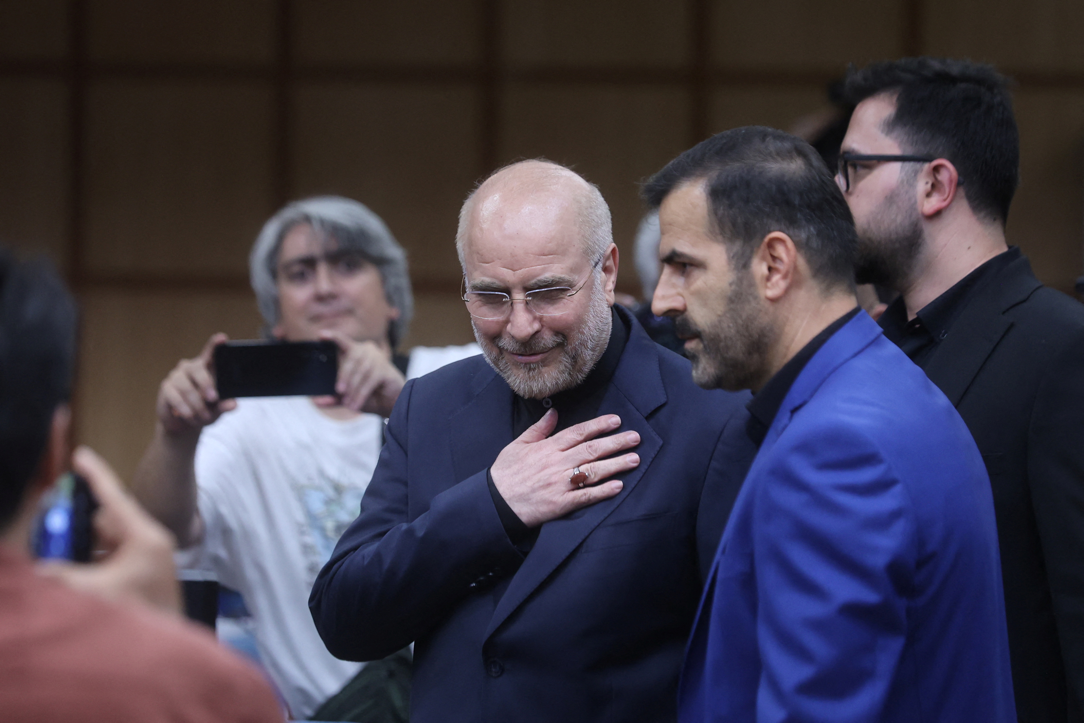 Speaker of the parliament of Iran Mohammad Bagher Ghalibaf