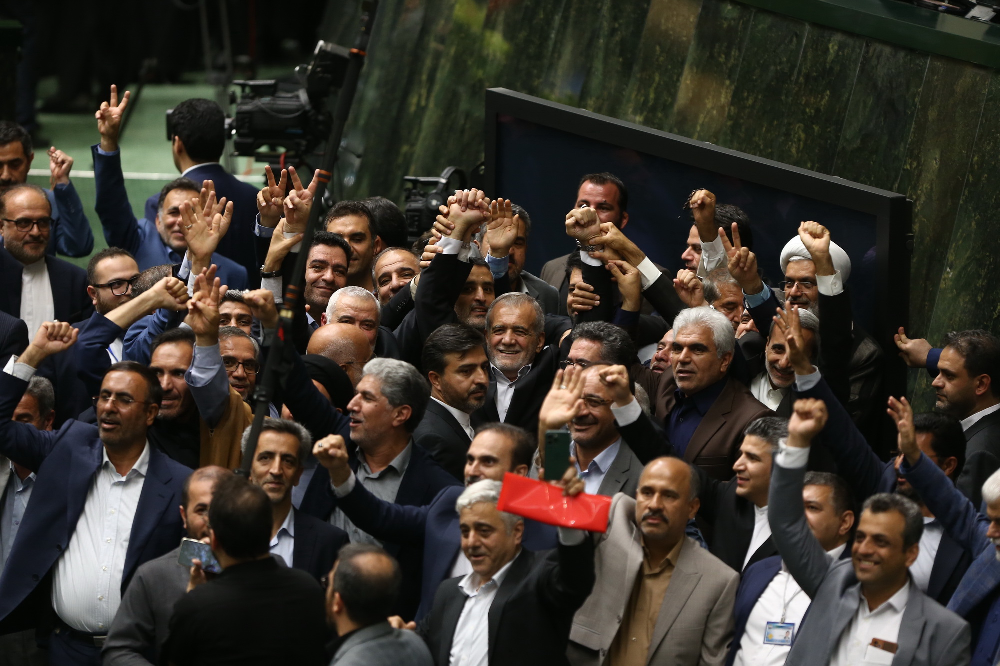 Ismail Haniyeh and Pezeshkian