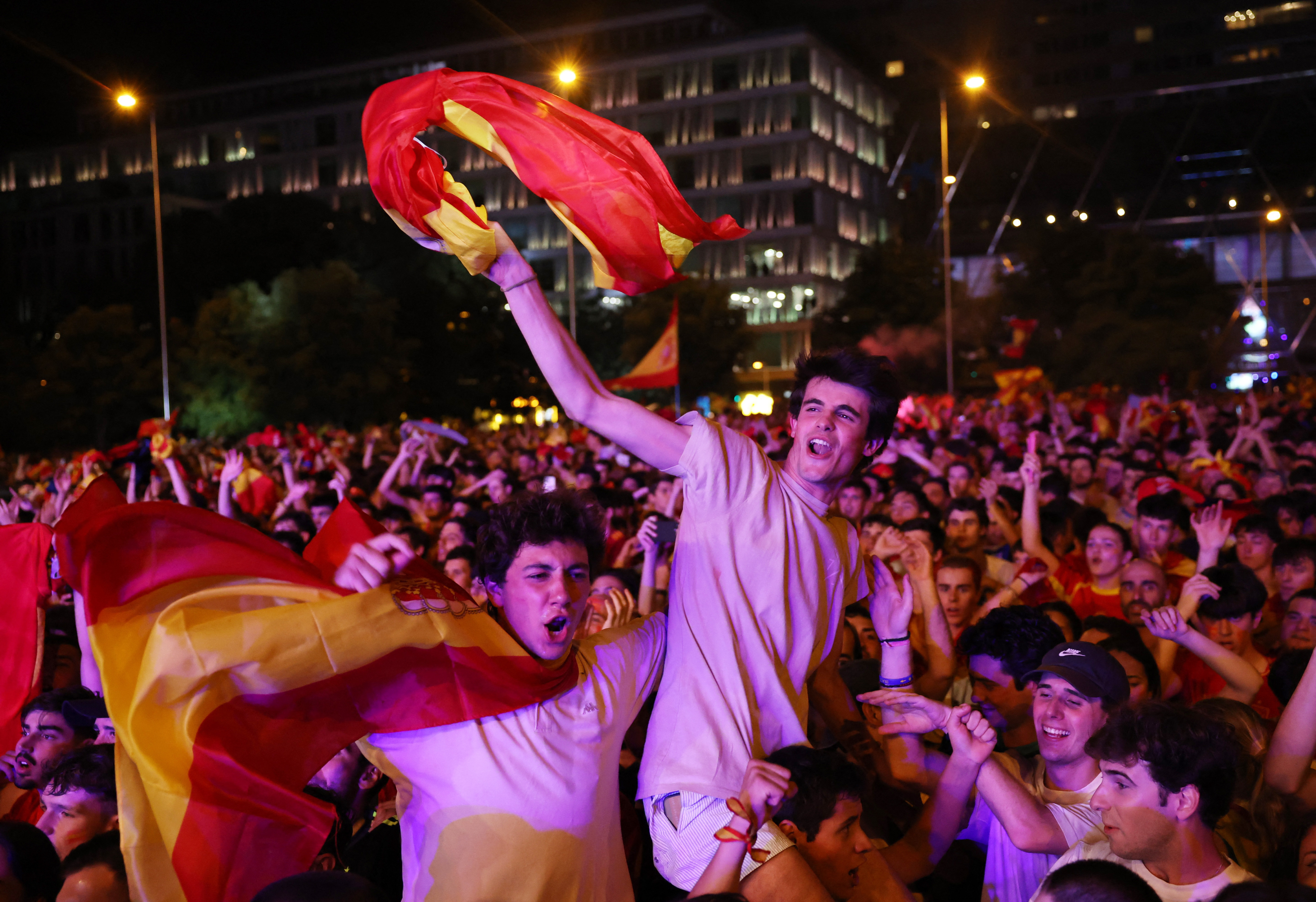 Celebrations as Spain wins record fourth European Championship title