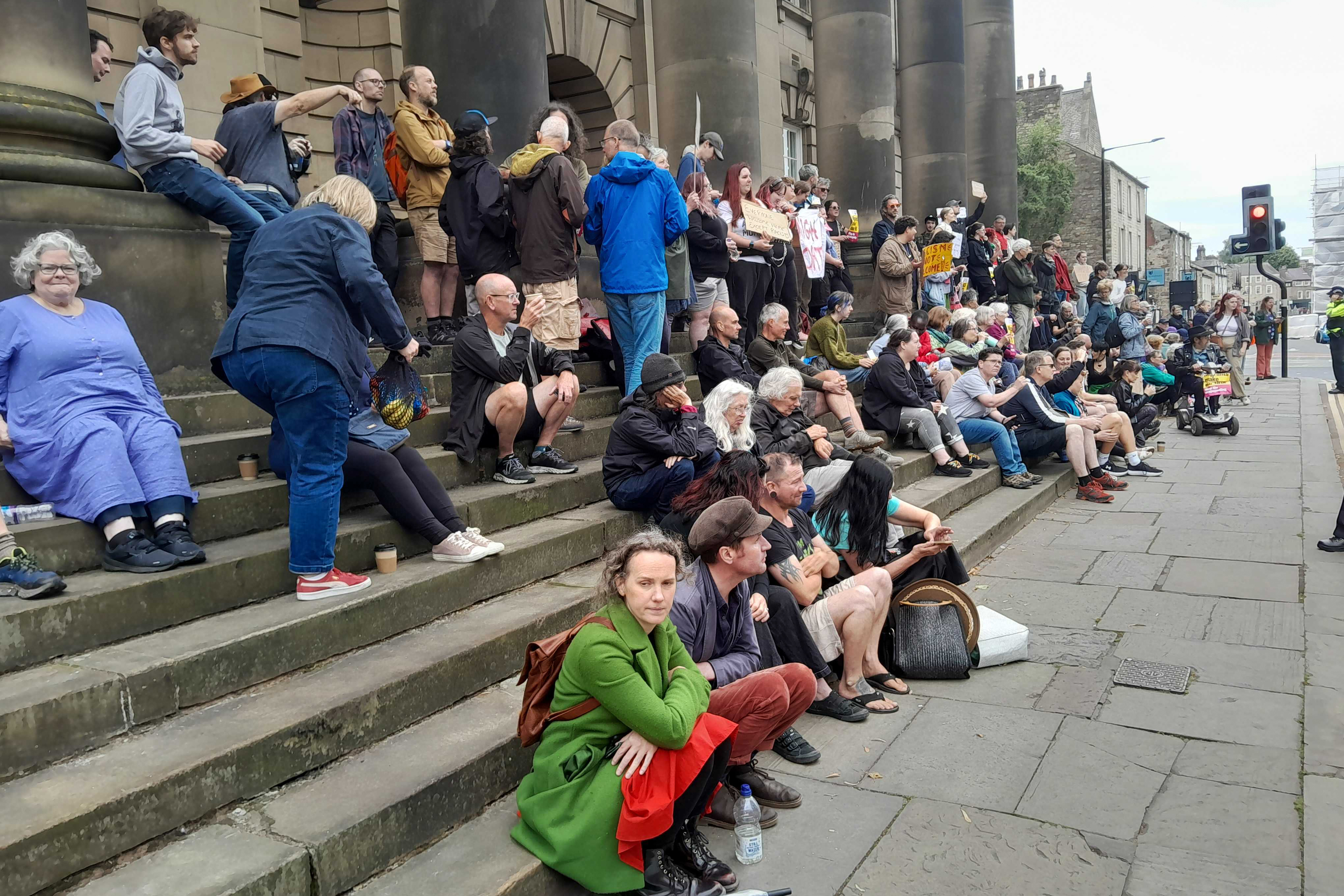 Far right counter protest, Dalton Square, Lancaster