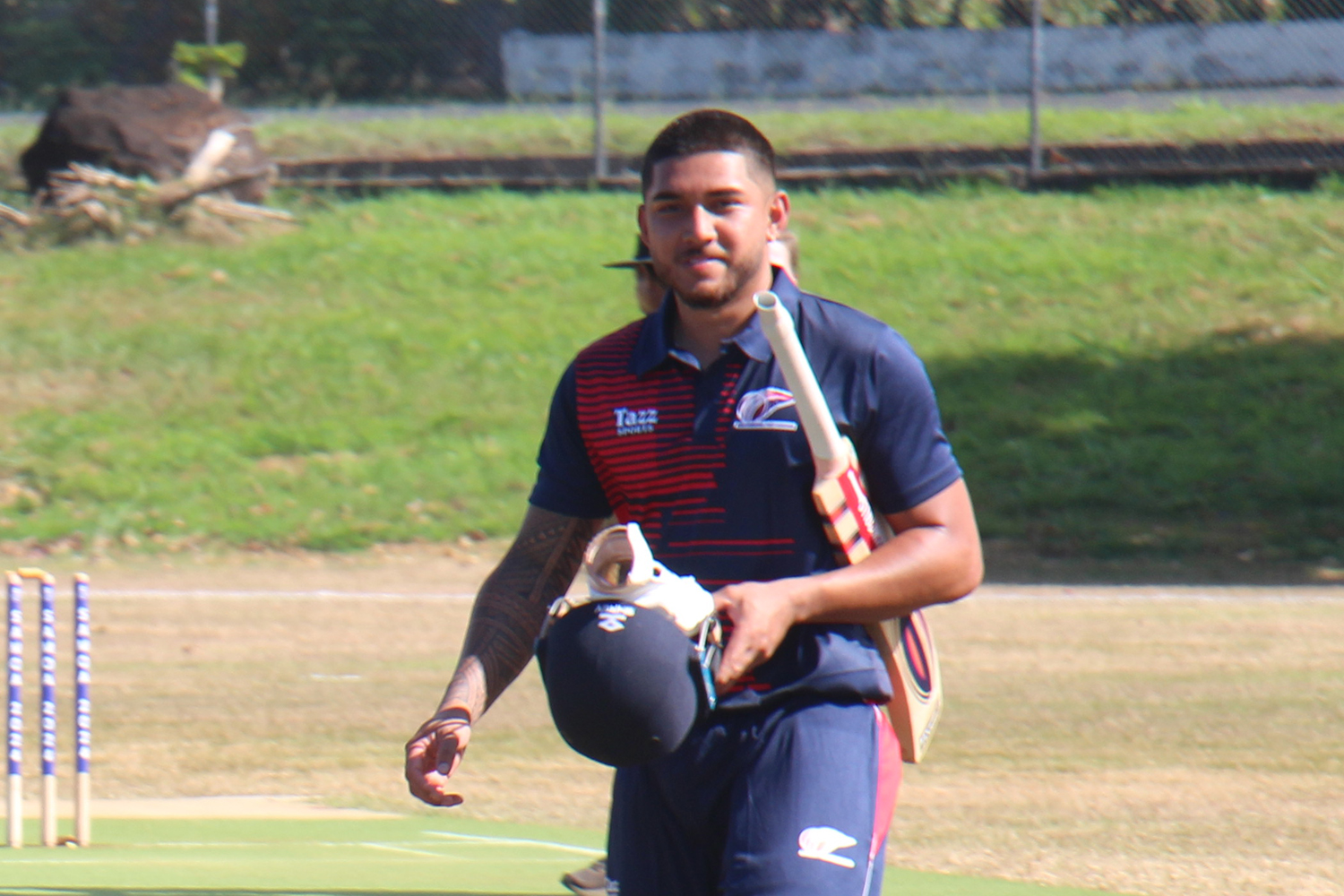 Darius Visser is the first Samoan to hit an international century in a T20 International match