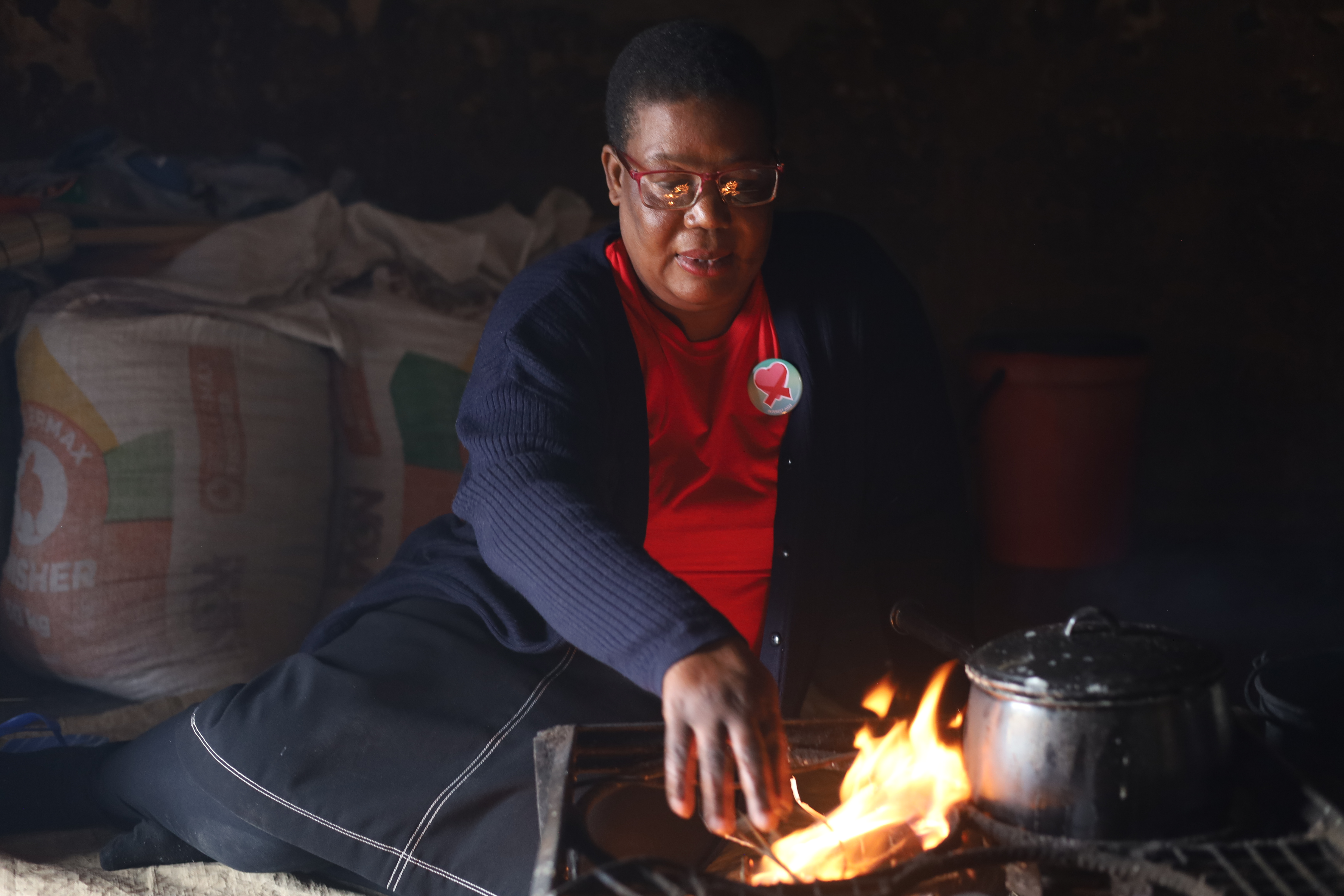 A woman in Zimbabwe