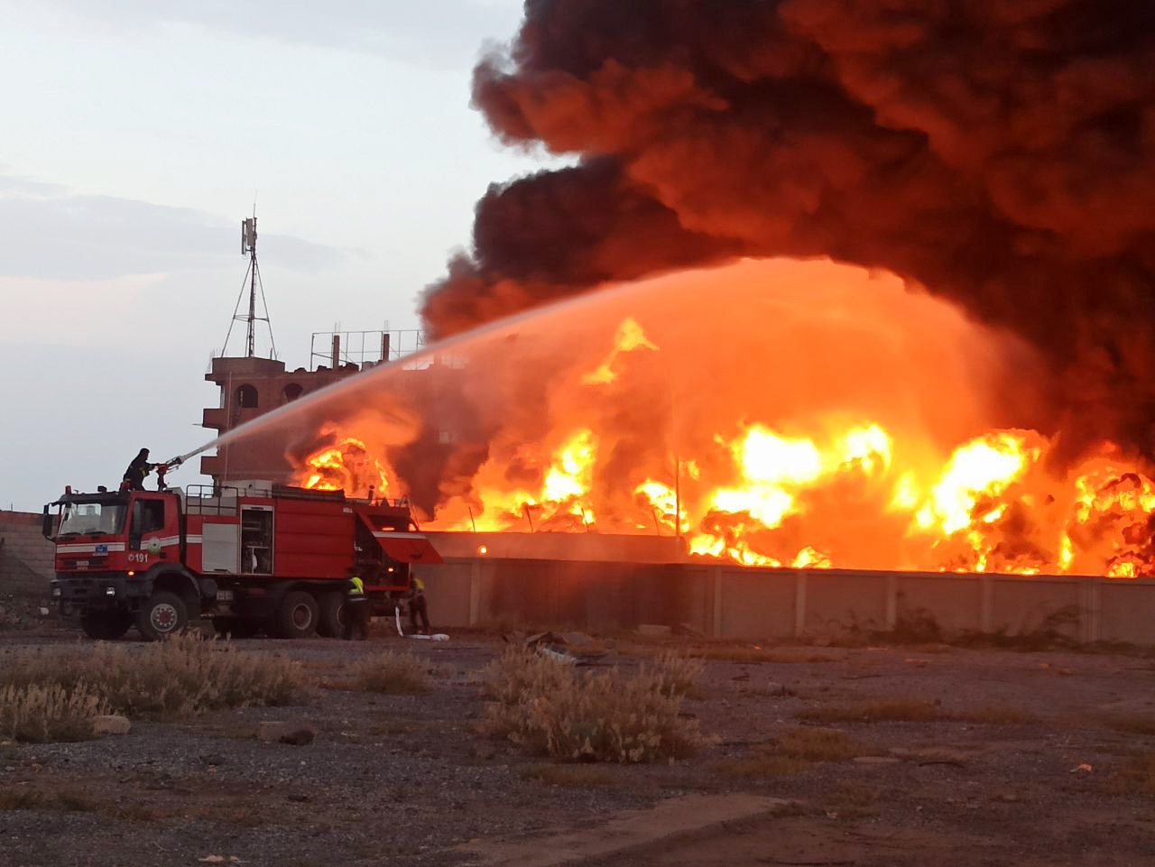 A handout screen grab taken from a video released