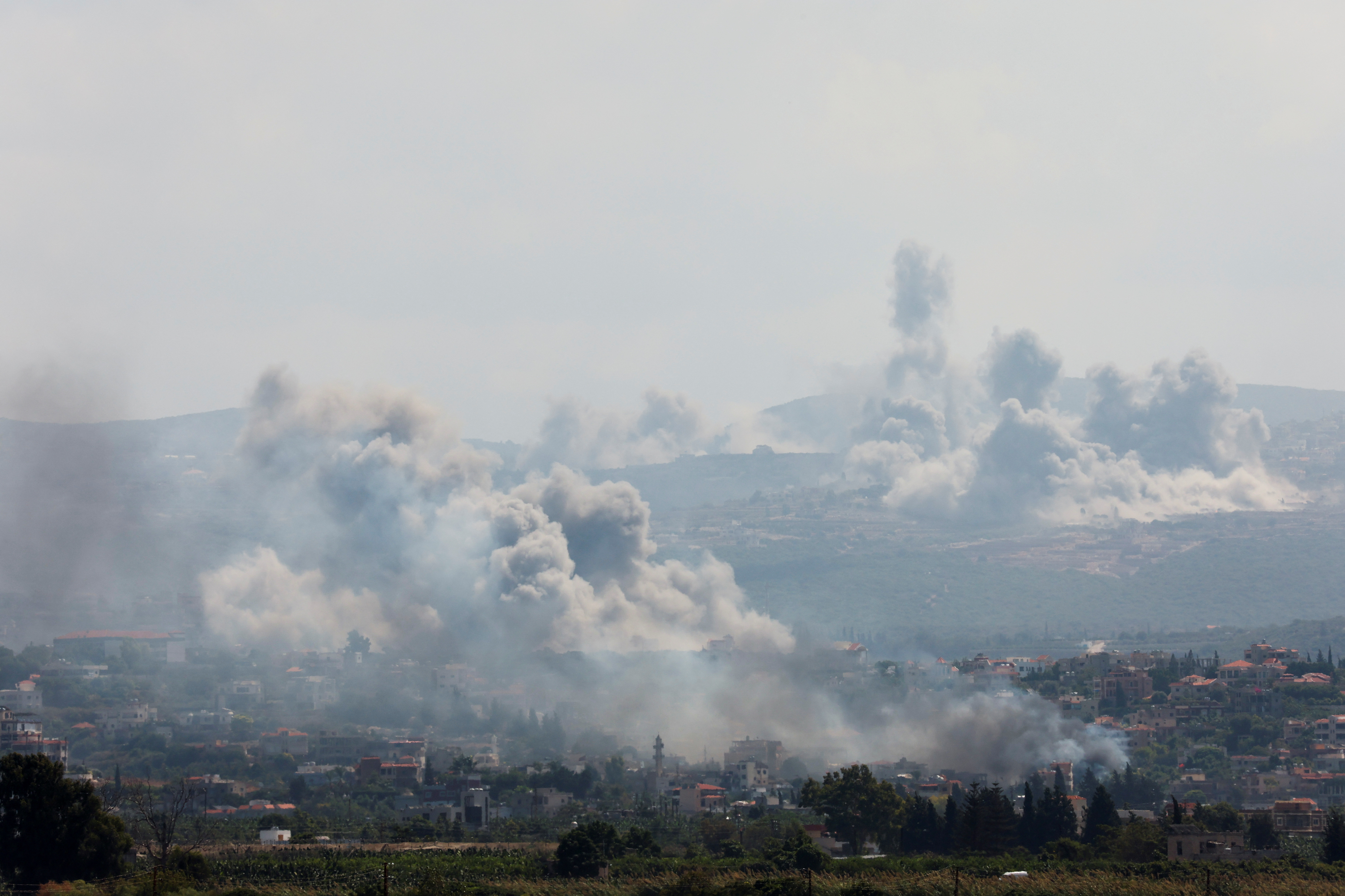 Israel strikes wide swaths of southern Lebanon