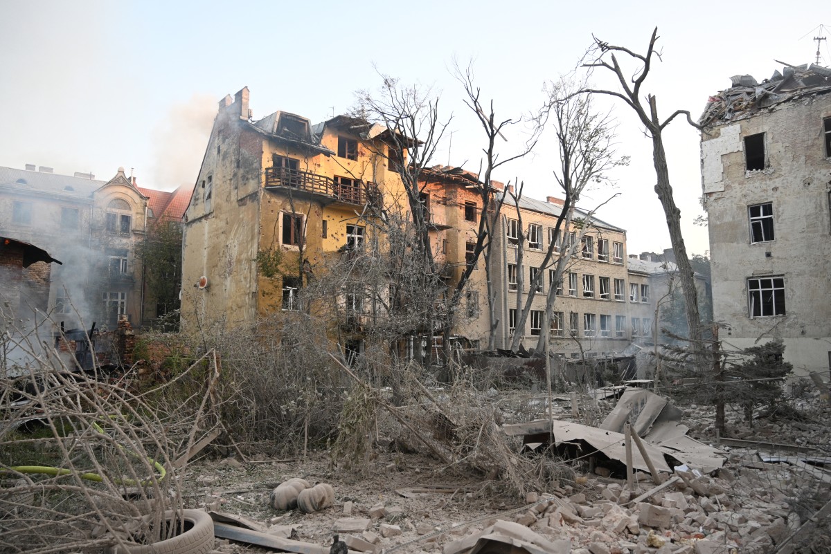 Russian strike on Ukraine's historic Lviv kills seven