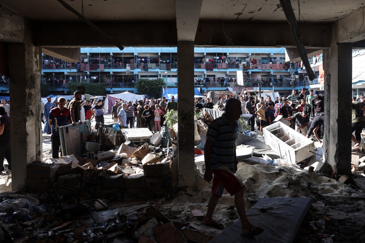 Gaza rescuers say 18 killed in Israeli strike on school