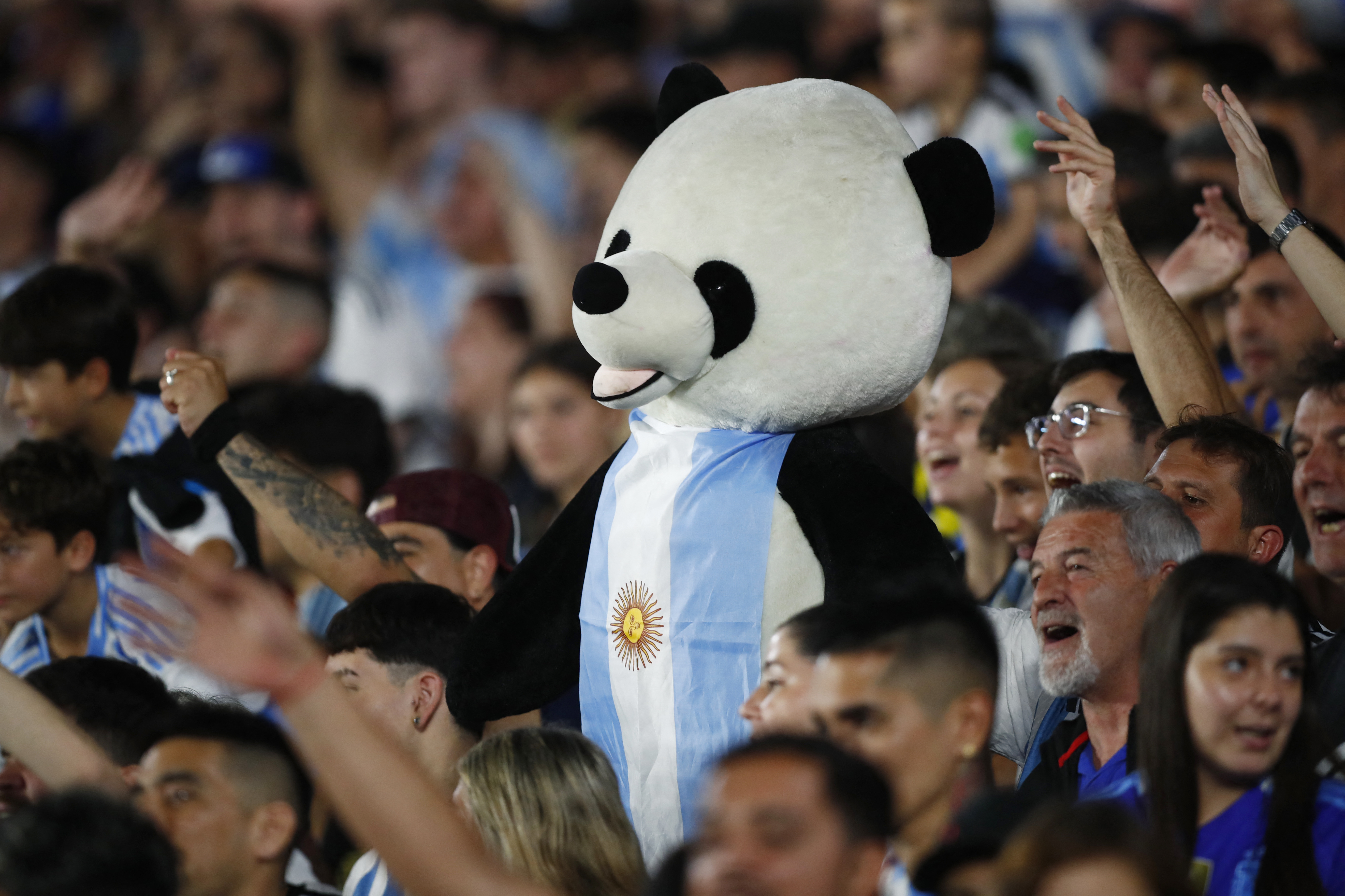 Argentina's Lionel Messi in action