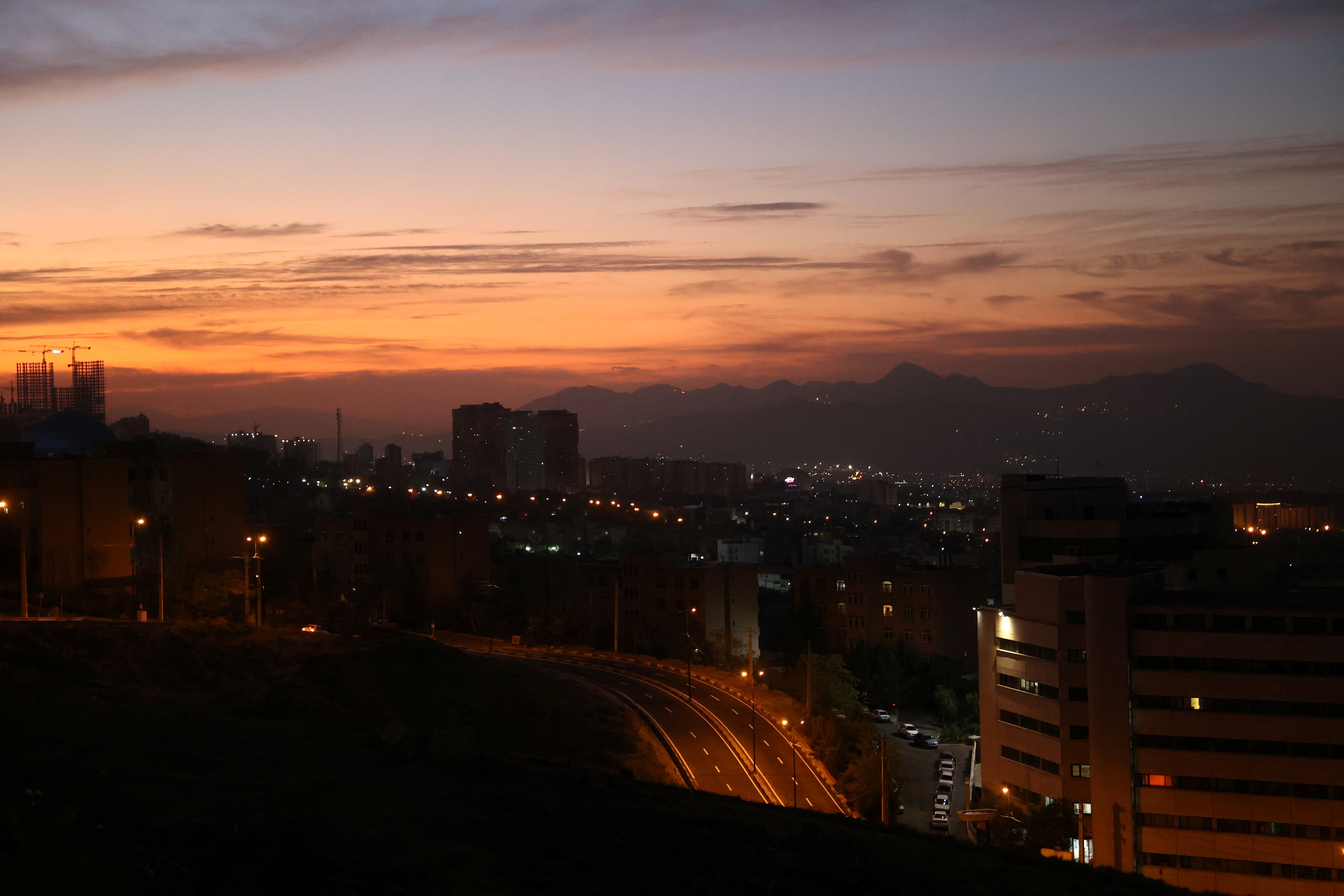 A general view of Tehran
