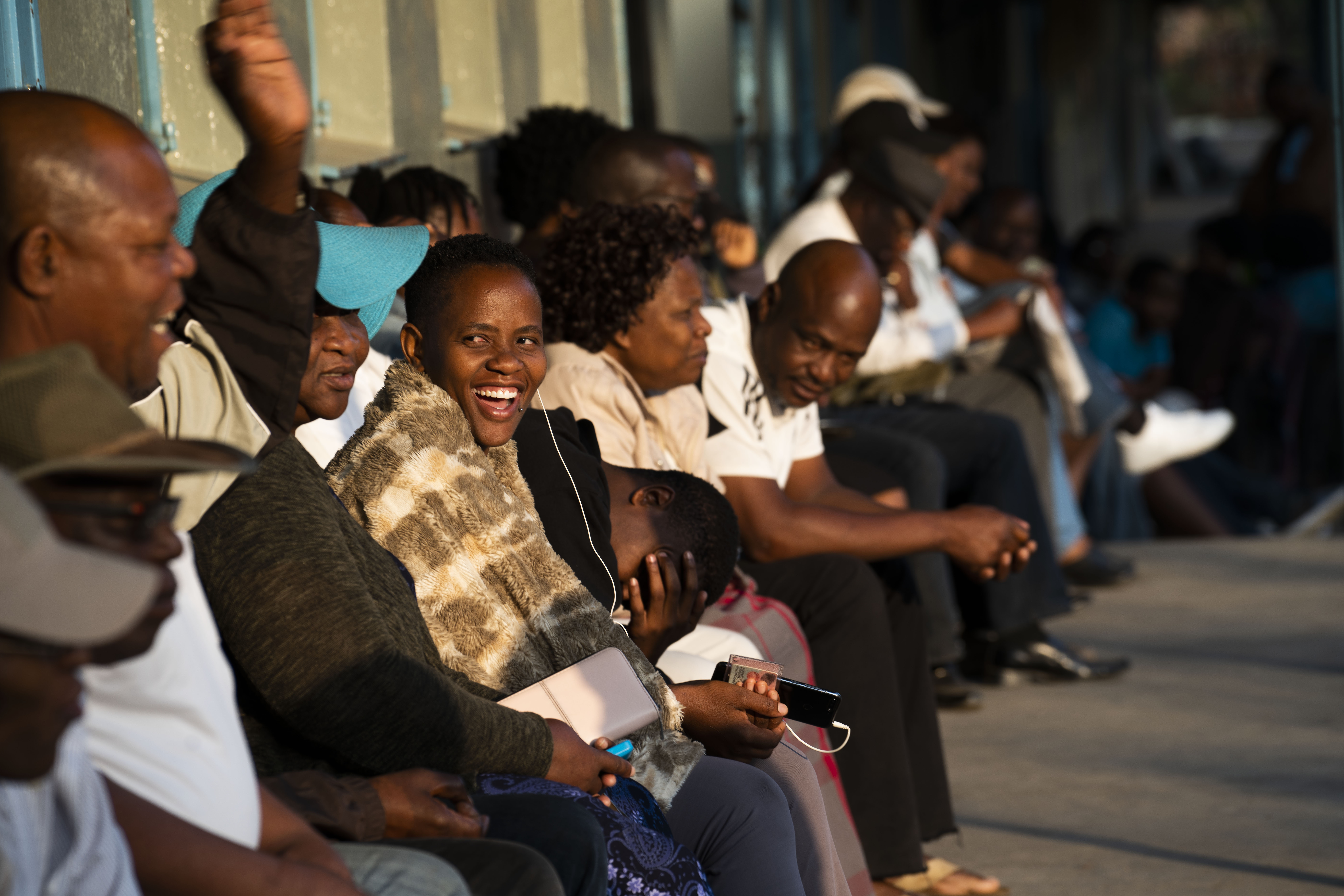 People wait to vote in Botswana 2019 elections