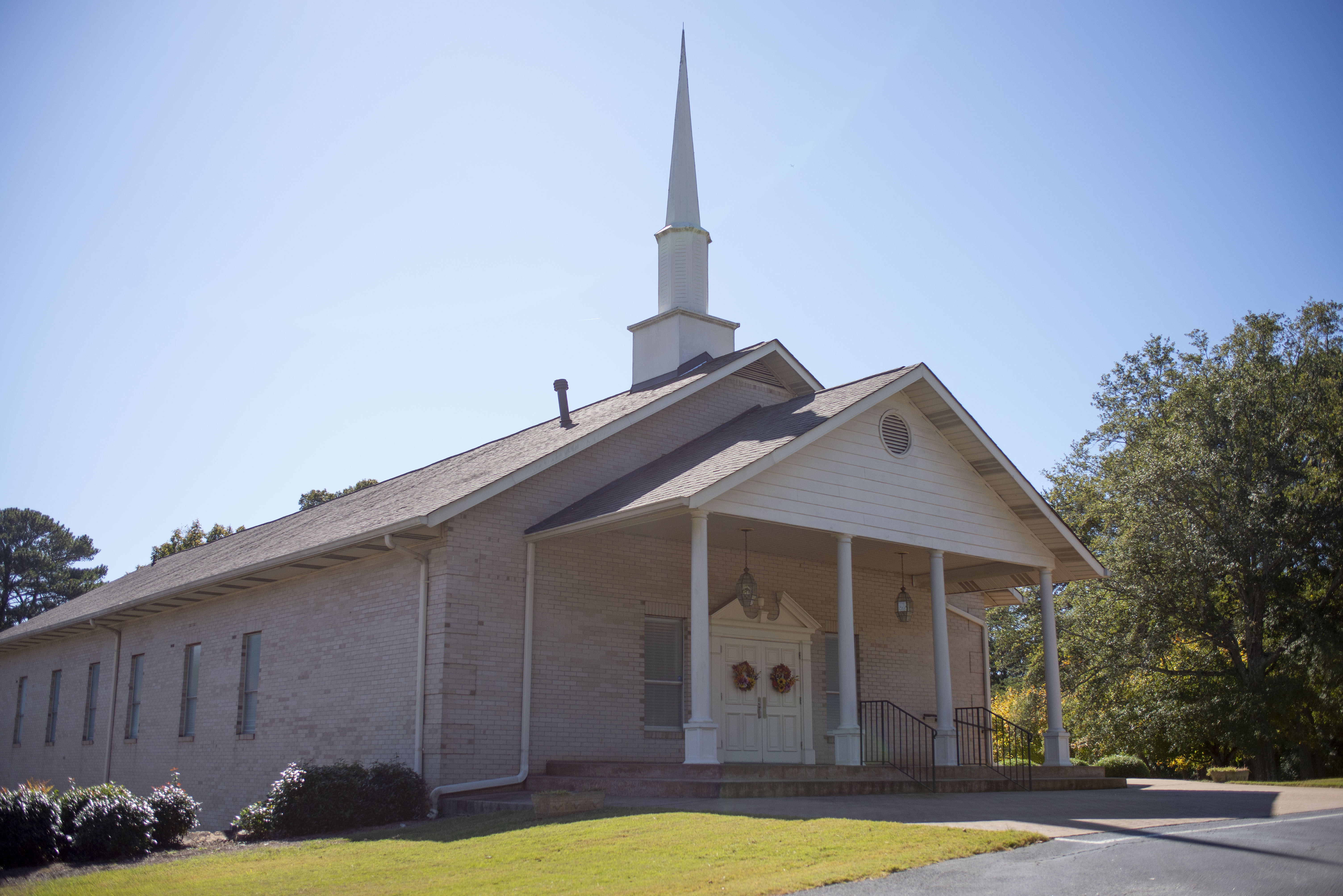Maranatha Baptist Church, where Caleb Stallings is pastor, is seen in Lilburn, Georgia
