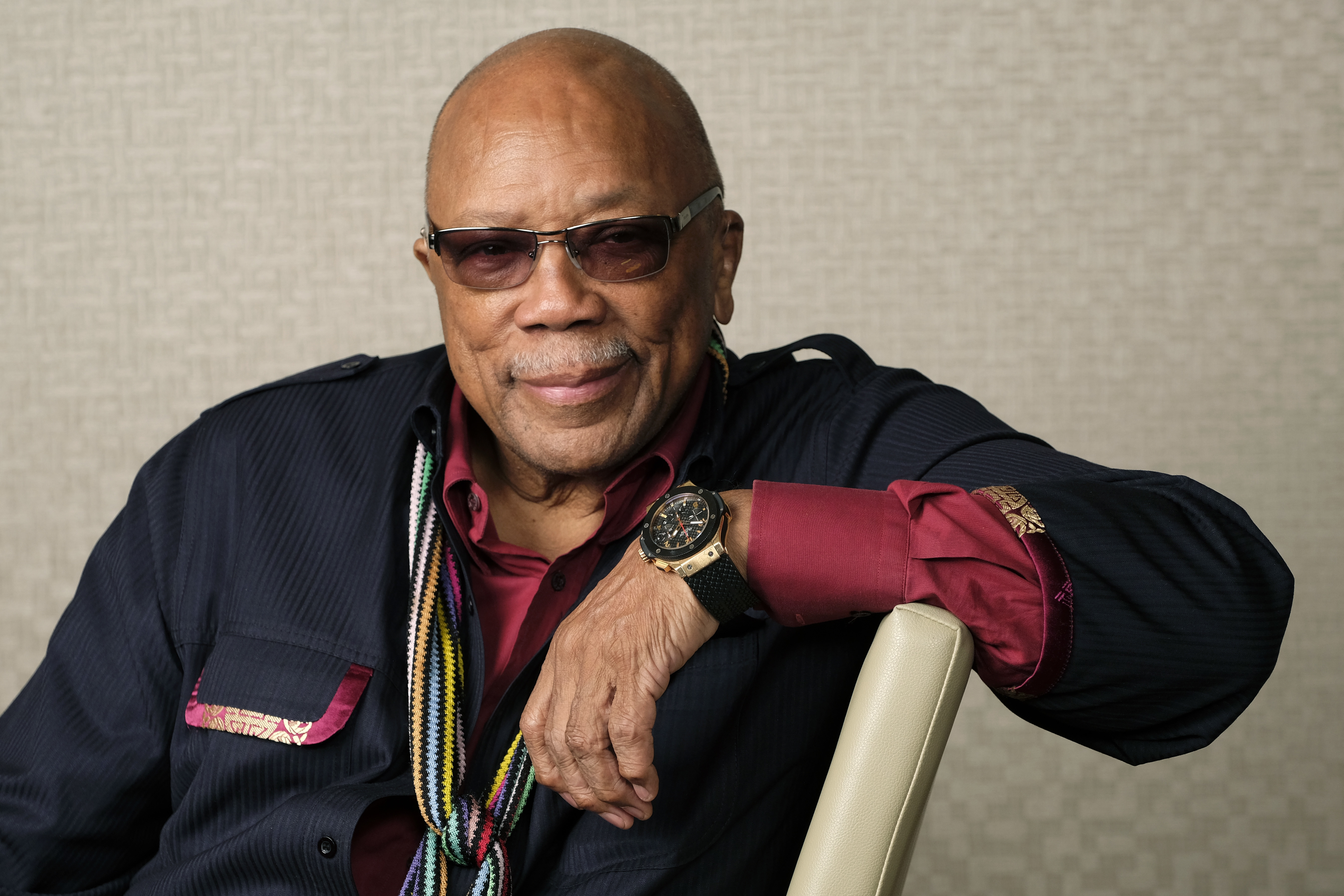 Jones poses for a portrait to promote his documentary ‘Quincy’ during the Toronto Film Festival on September 7, 2018, in Toronto.