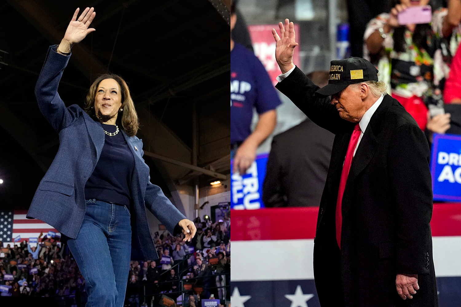 Kamala Harris and Donald Trump