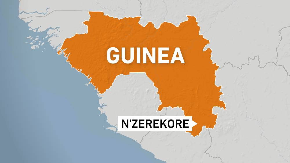 Map Of N'Zerekore, Guinea