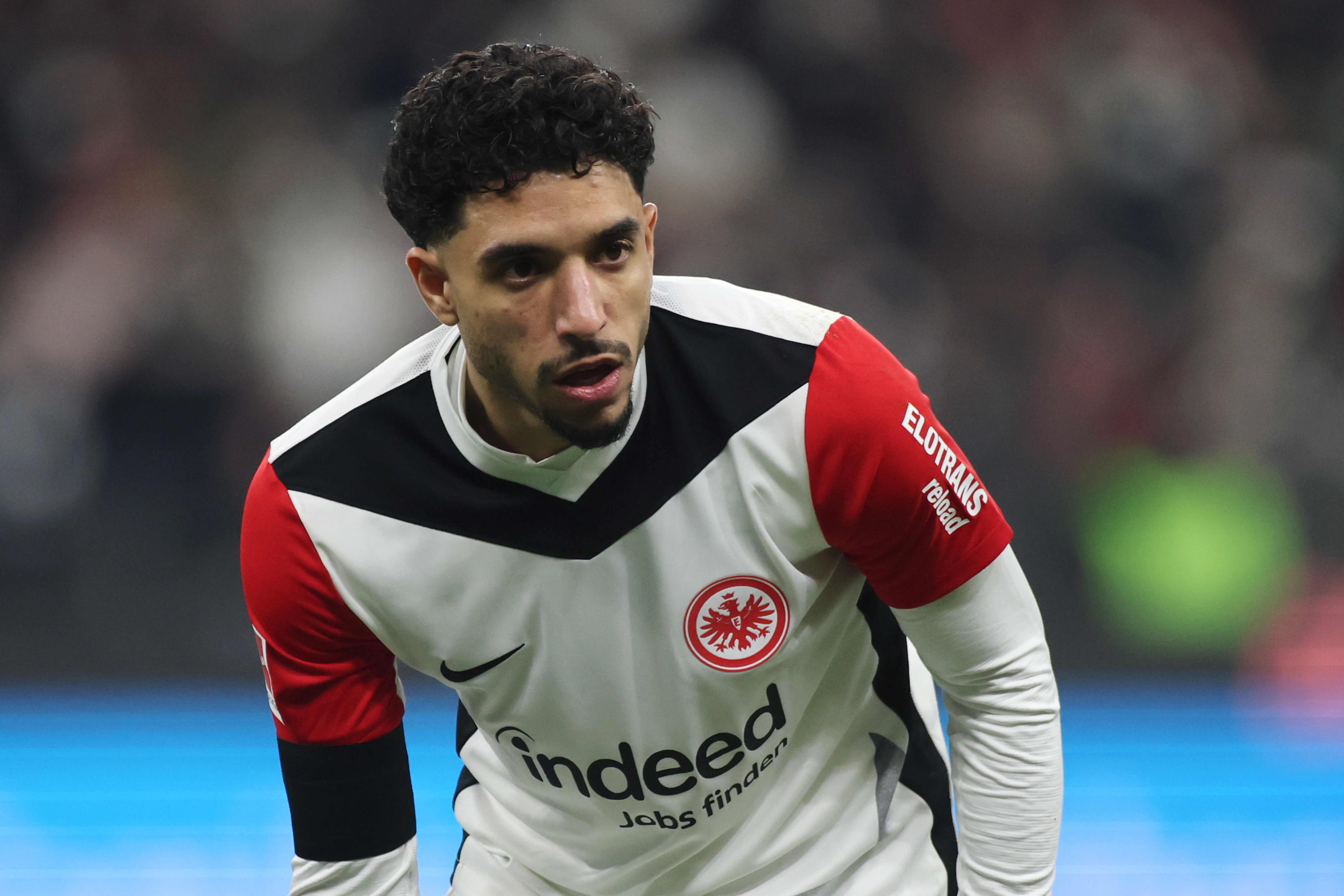 Omar Marmoush in action.