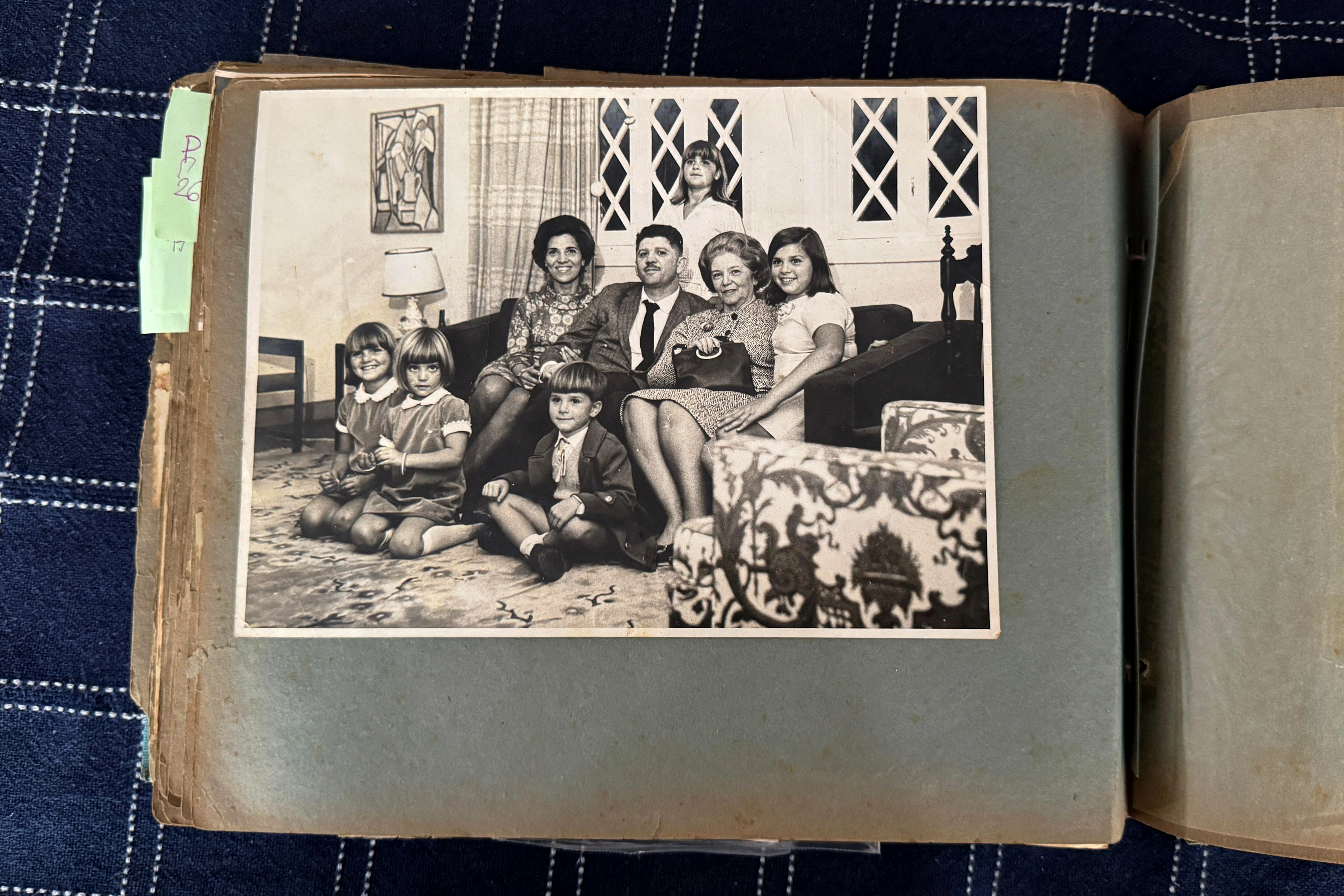 A family album picture shows author Marcelo Rubens Paiva during his childhood with his family